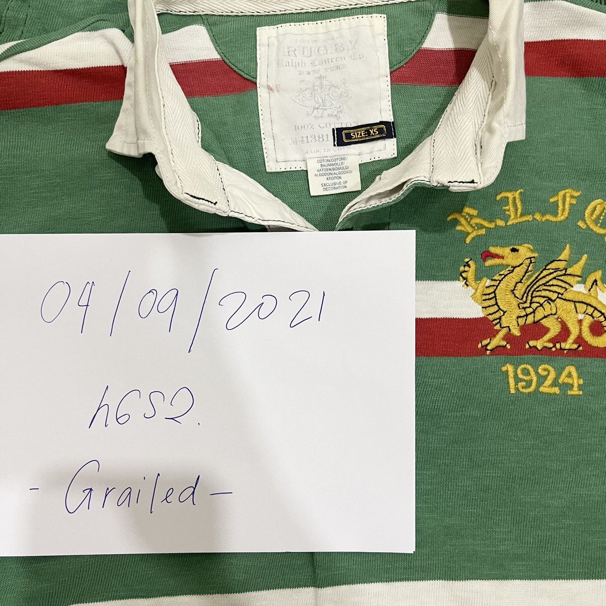 Polo Ralph Lauren Vintage Polo Ralph Lauren Rugby Striped Size US XS / EU 42 / 0 - 6 Thumbnail