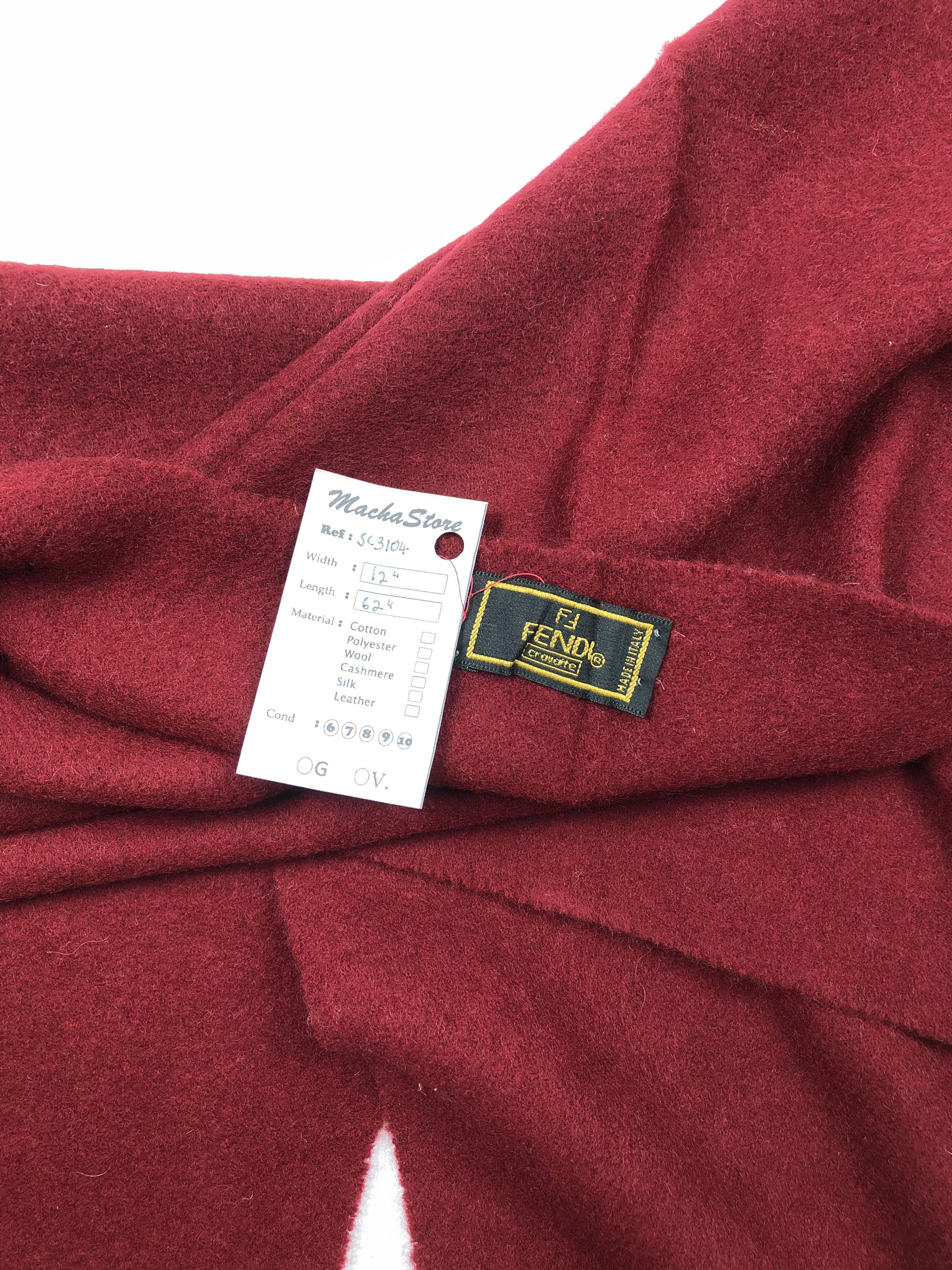 Vintage Fendi Wool Scarf / Muffler / Neckwear Size ONE SIZE - 6 Thumbnail