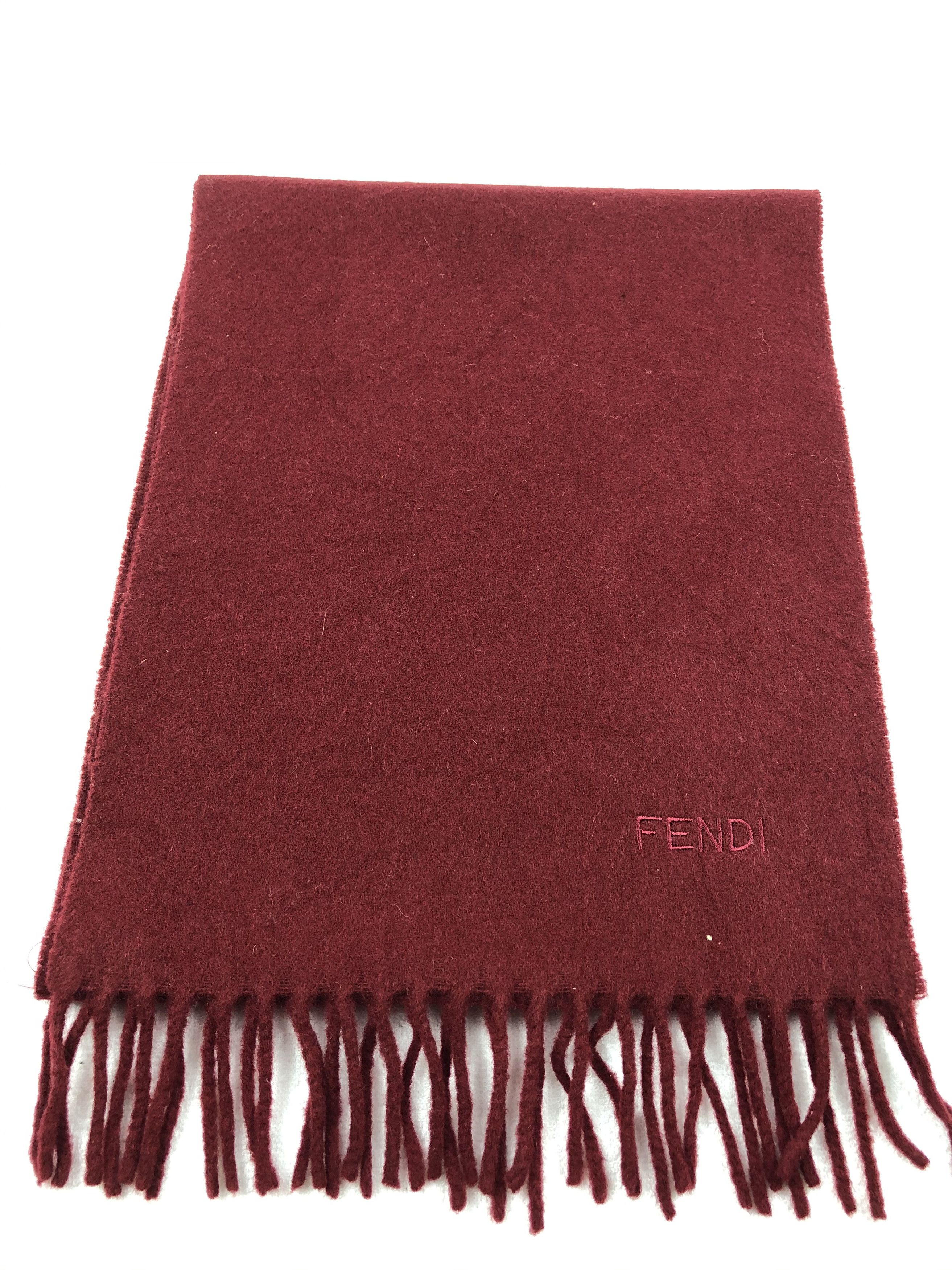 Vintage Fendi Wool Scarf / Muffler / Neckwear Size ONE SIZE - 3 Thumbnail
