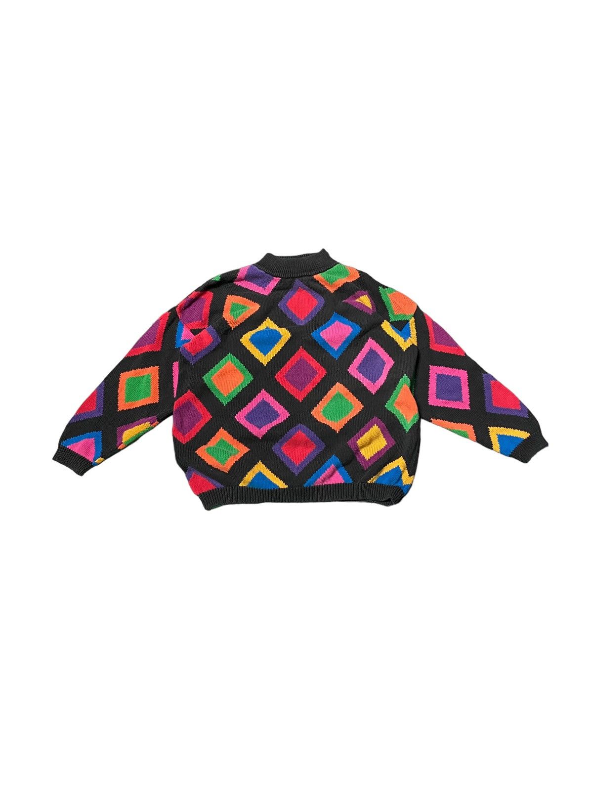 Japanese Brand × Vintage Vintage baggy abstract art knitwear pullover sweater 1980s Size US L / EU 52-54 / 3 - 1 Thumbnail