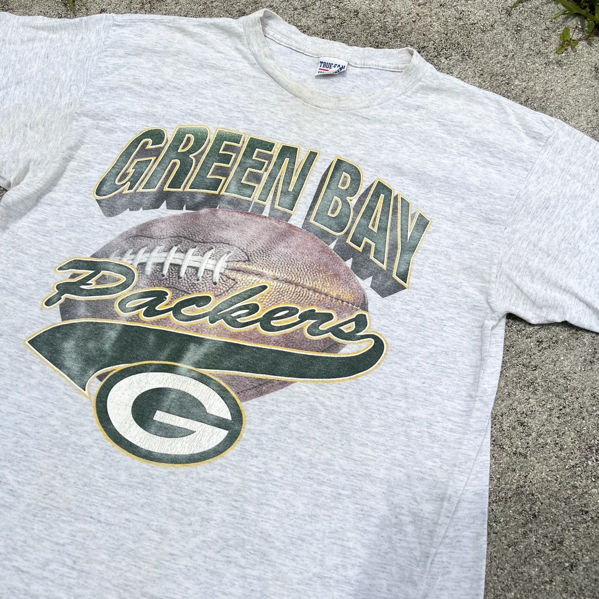 NFL × Vintage Vintage 90s Green Bay Packers NFL Football Tee Size US L / EU 52-54 / 3 - 3 Thumbnail