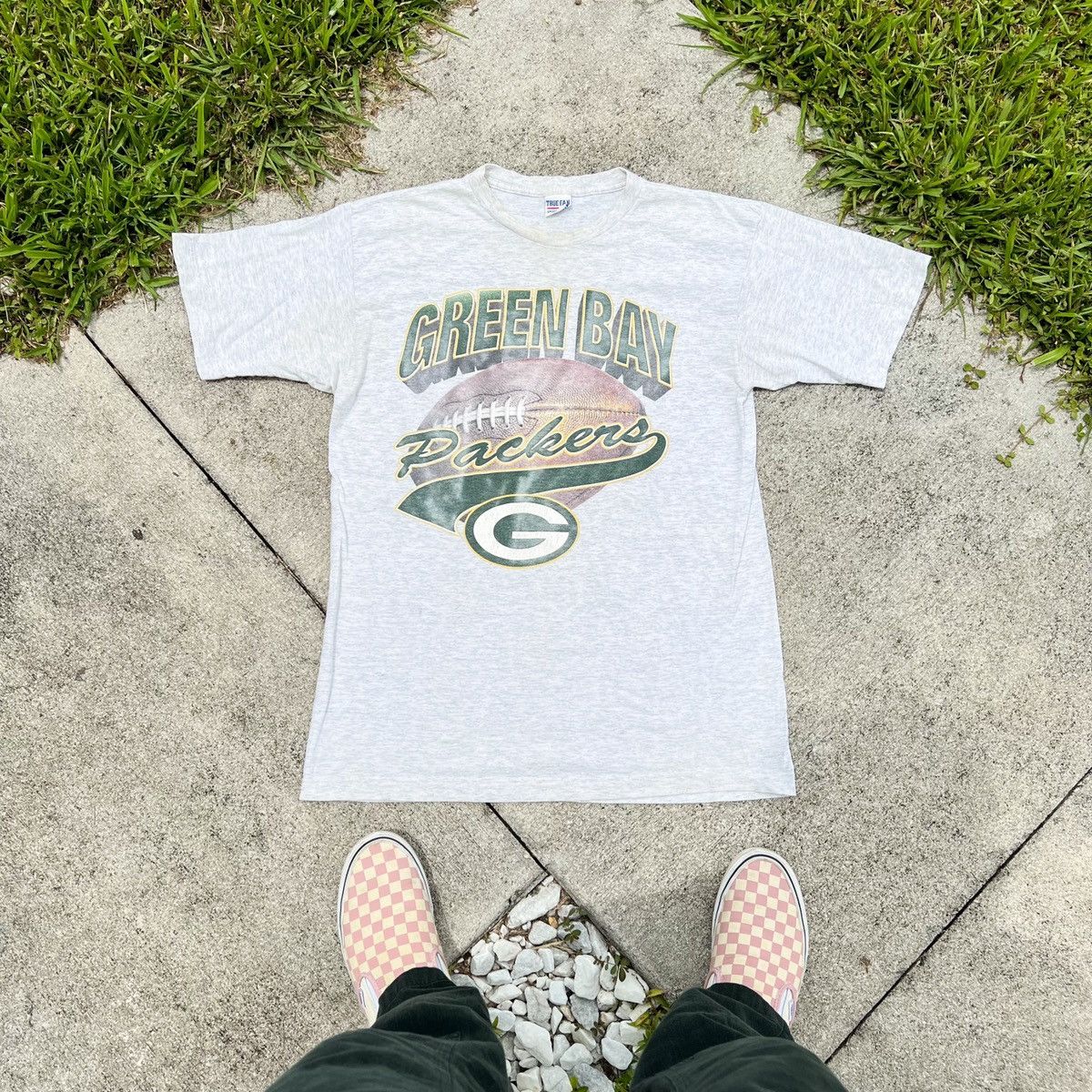 NFL × Vintage Vintage 90s Green Bay Packers NFL Football Tee Size US L / EU 52-54 / 3 - 1 Thumbnail