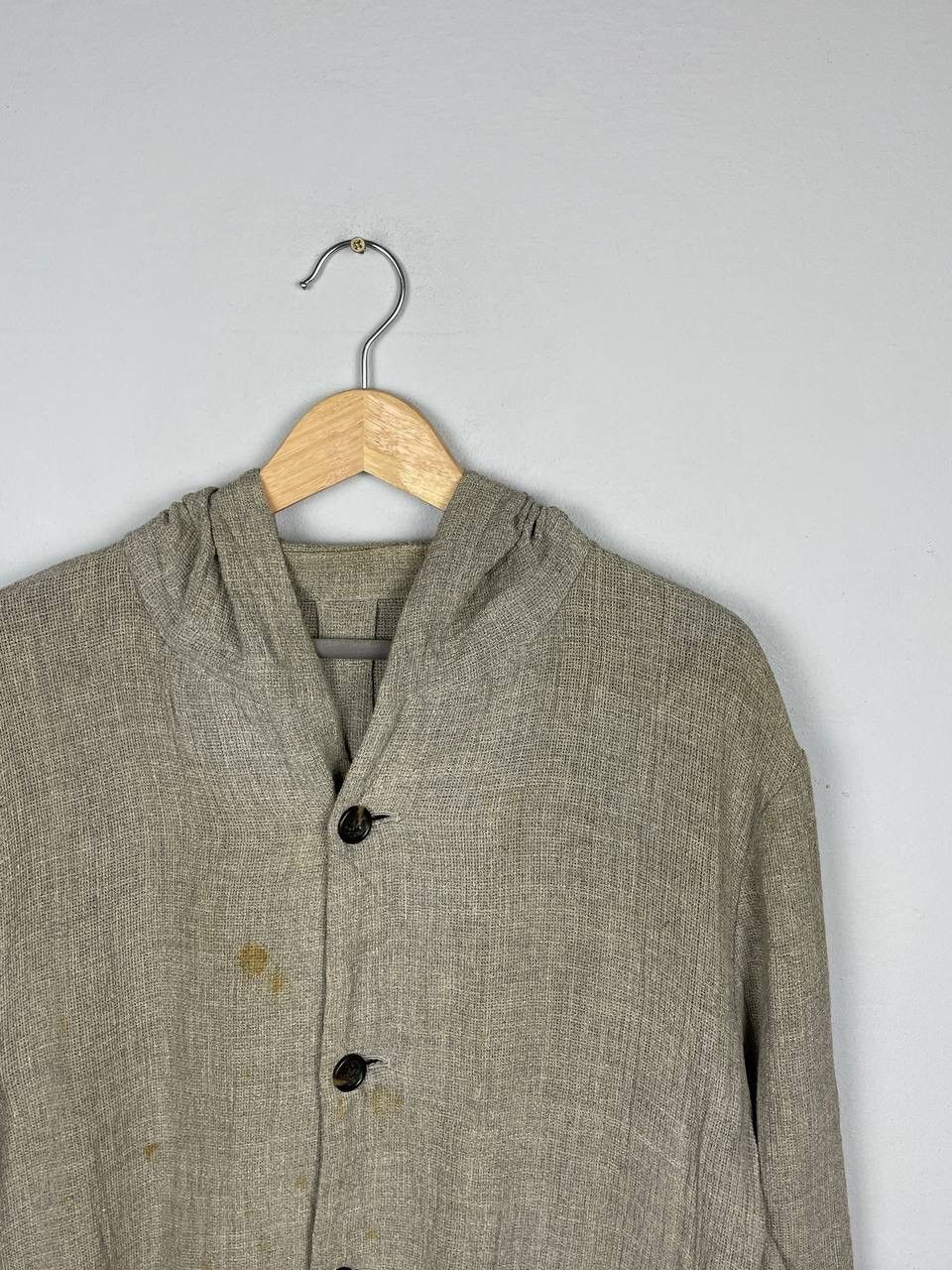 Issey Miyake × Japanese Brand × Tete Homme Tete Homme Issey Miyake Linen Jacket Size US L / EU 52-54 / 3 - 2 Thumbnail
