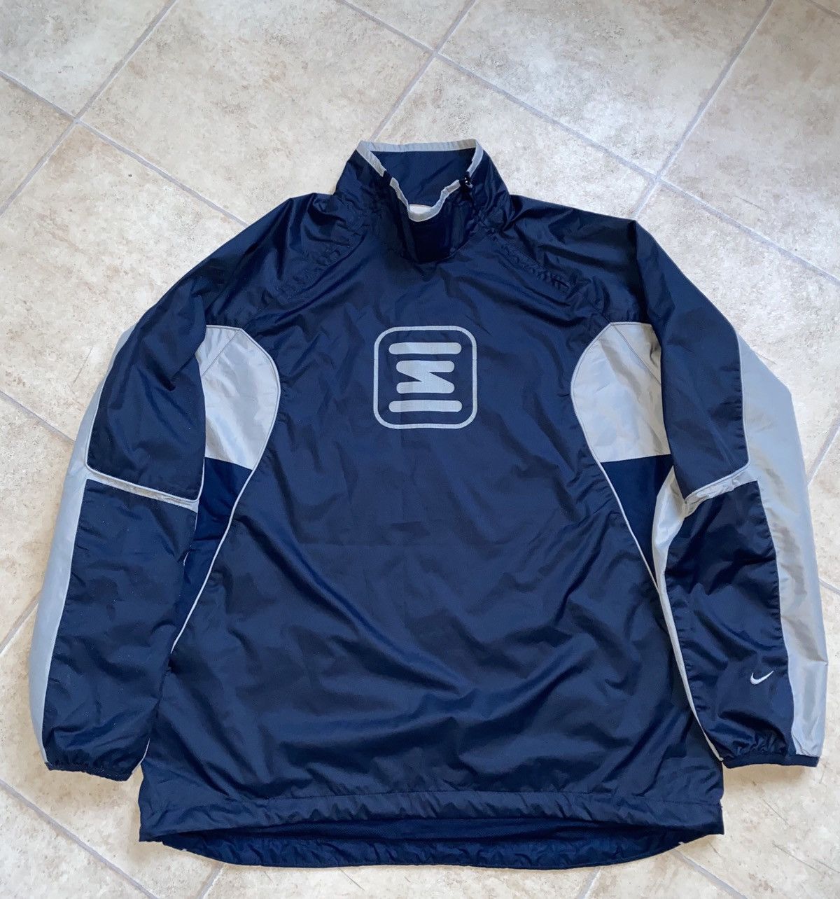 image of Nikelab Shox Anorak Tn Zoom Supreme Fragment Stussy Acronym in Navy, Men's (Size Large)