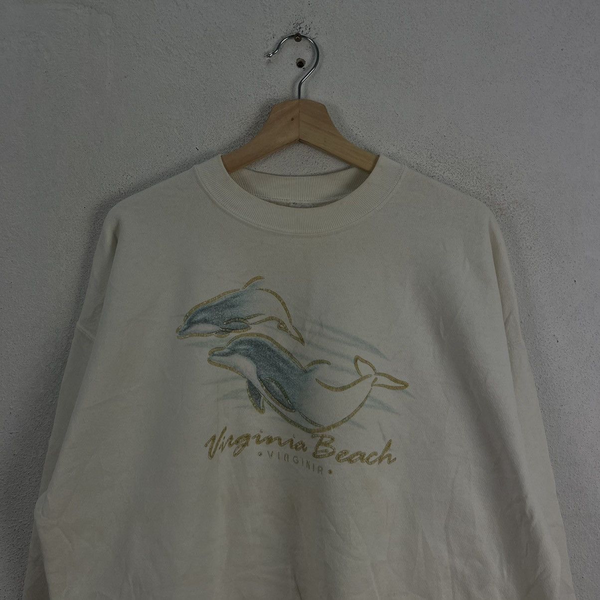 Vintage VINTAGE SWEATSHIRT MADE IN USA BIG LOGO VIRGINIR BEACH Size US M / EU 48-50 / 2 - 3 Thumbnail