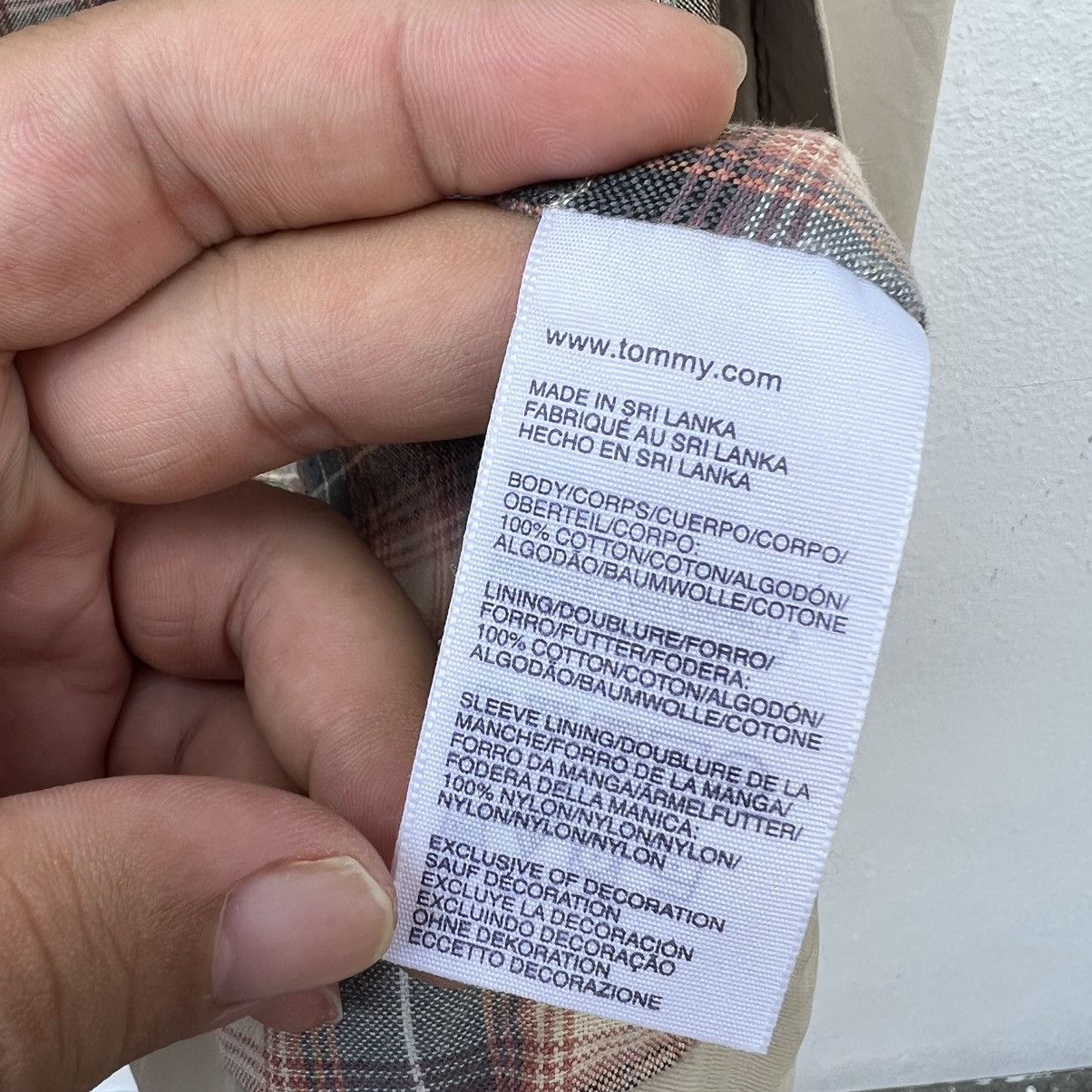 Japanese Brand VINTAGE TOMMY HILFIGER JACKET BLANKET LINING TARTAN DESIGN Size US S / EU 44-46 / 1 - 14 Thumbnail
