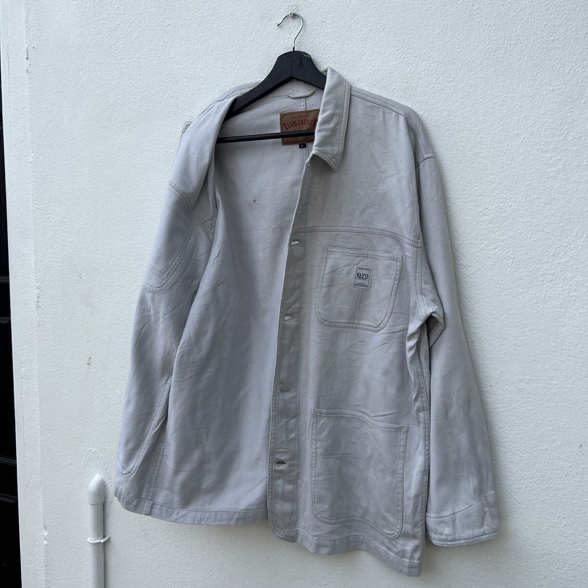 Japanese Brand VINTAGE HIKORY CHORE JACKET CARGO ELVIS PRESLEY Size US L / EU 52-54 / 3 - 13 Thumbnail