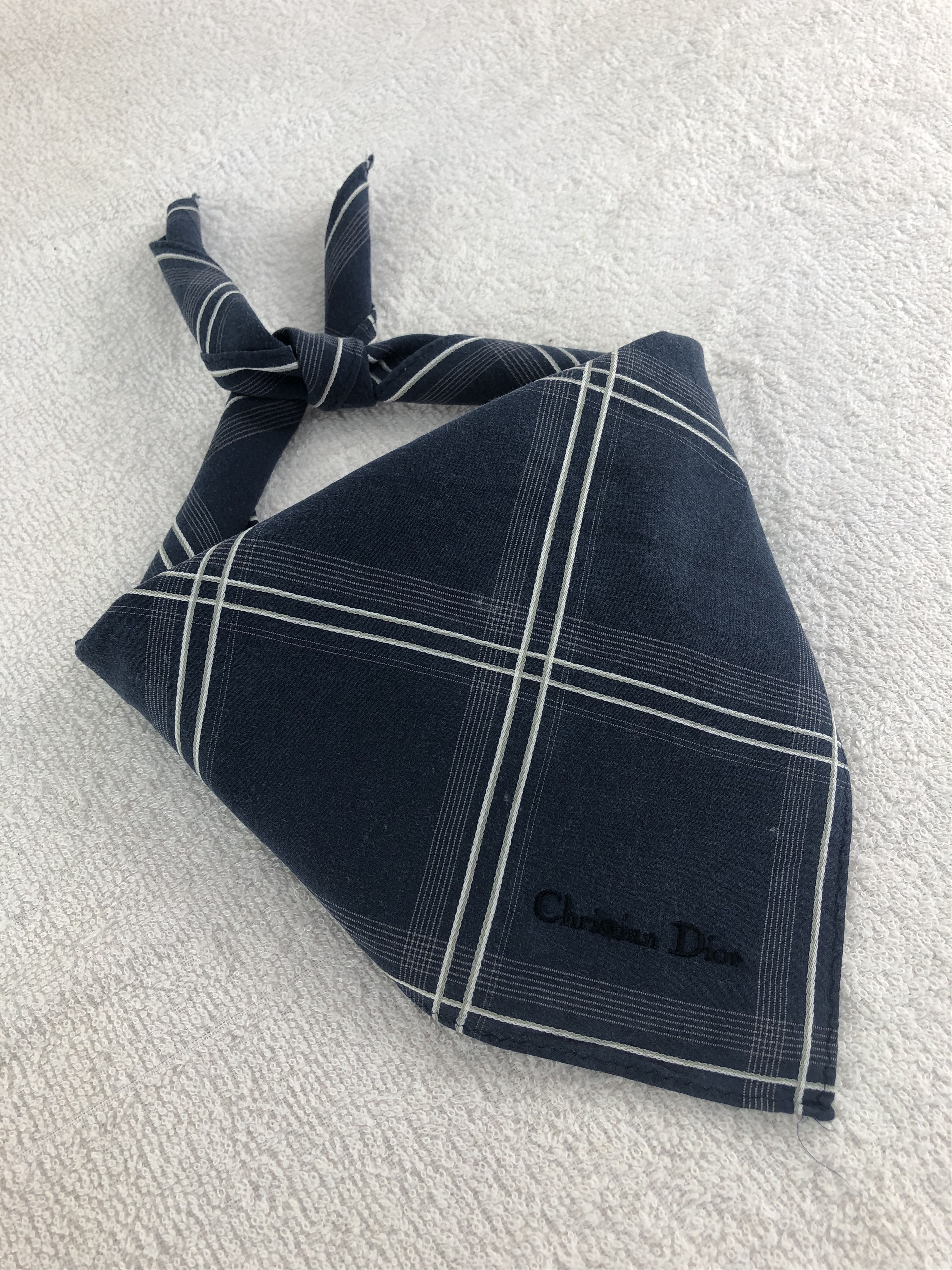 Vintage Christian Dior Handkerchief / Bandana / Neckerchief C117 Size ONE SIZE - 2 Thumbnail