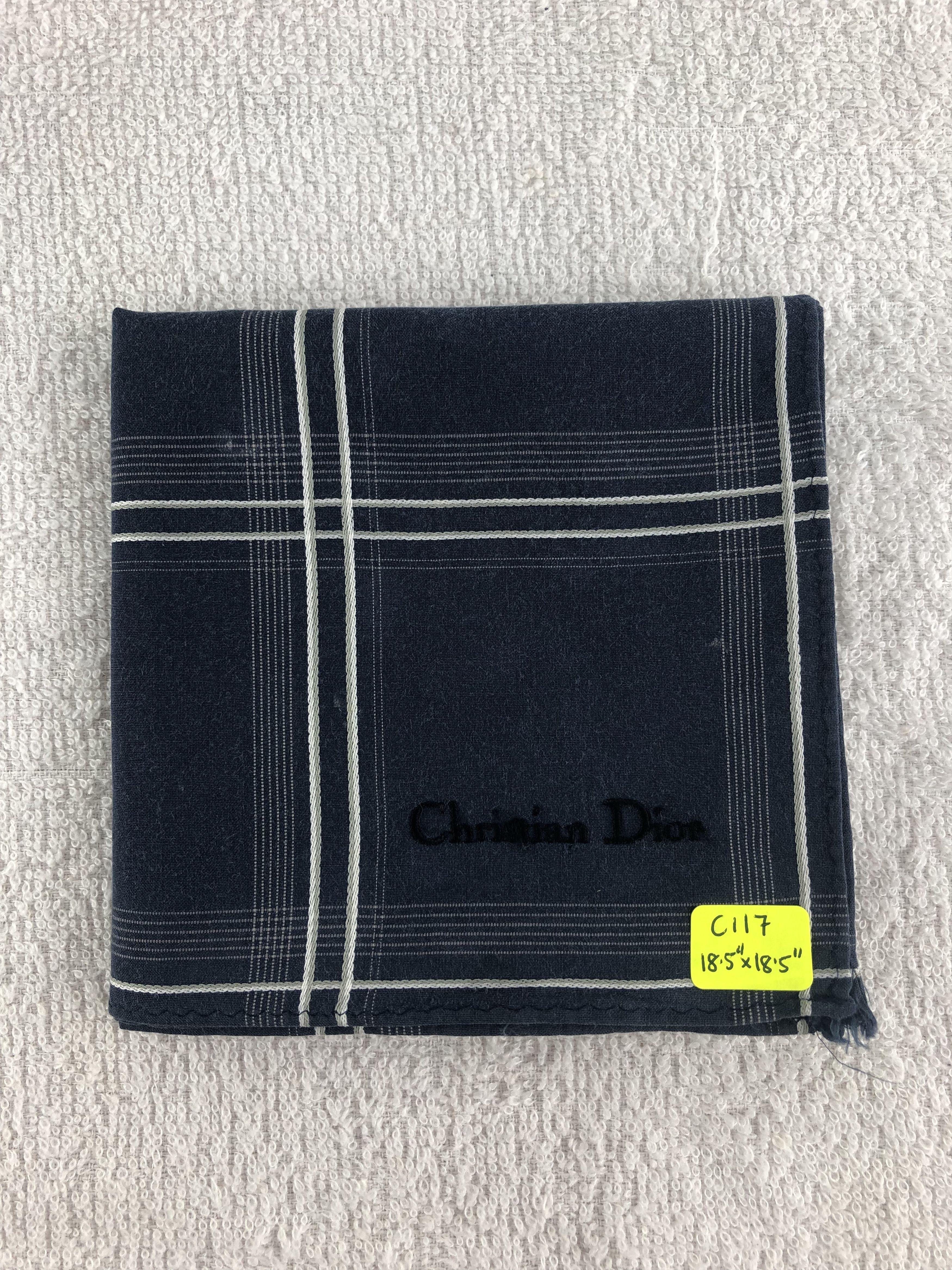 Vintage Christian Dior Handkerchief / Bandana / Neckerchief C117 Size ONE SIZE - 6 Thumbnail