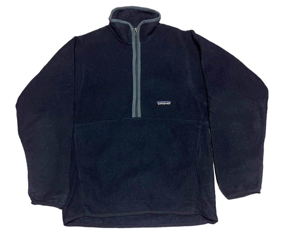 Image of Patagonia Fleece Sweatshirt Long Sleeve in Blue, Men's (Size XS)