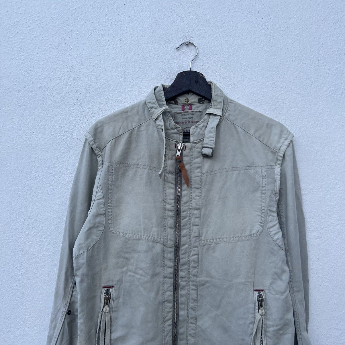 Japanese Brand VINTAGE BALL PARACHUTE JACKET INSPIRED BY SCHOTT PERFECTO Size US M / EU 48-50 / 2 - 3 Thumbnail