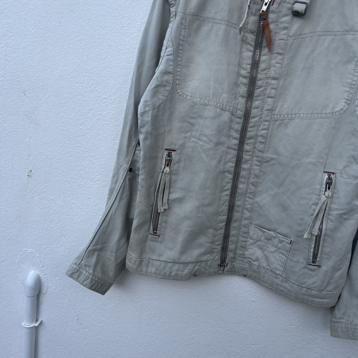 Japanese Brand VINTAGE BALL PARACHUTE JACKET INSPIRED BY SCHOTT PERFECTO Size US M / EU 48-50 / 2 - 4 Thumbnail