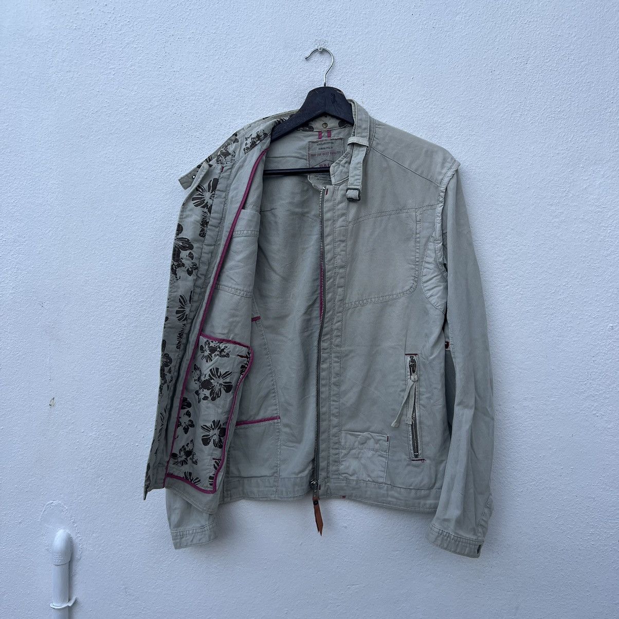Japanese Brand VINTAGE BALL PARACHUTE JACKET INSPIRED BY SCHOTT PERFECTO Size US M / EU 48-50 / 2 - 11 Thumbnail