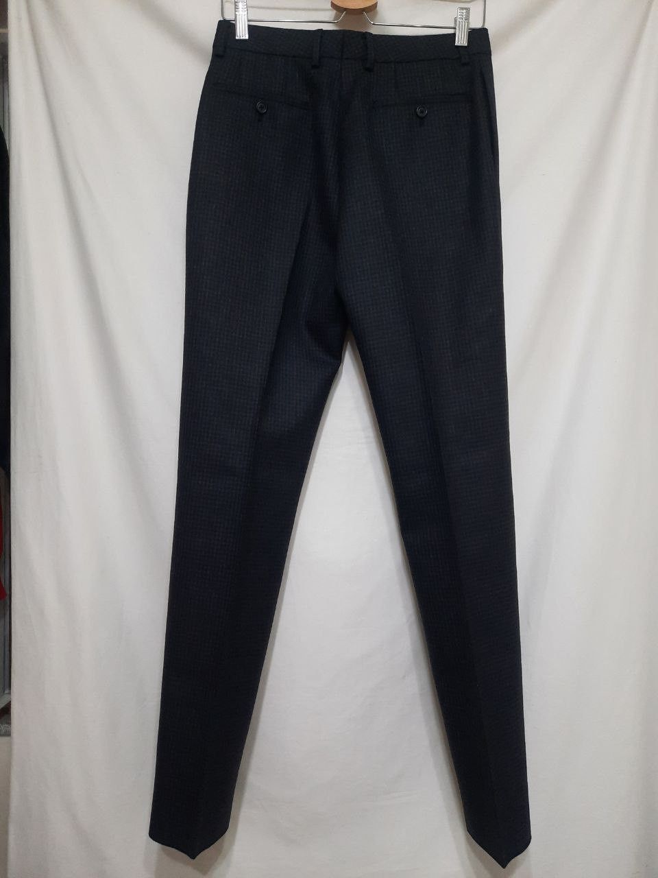 Celine × Hedi Slimane *New* Classic Checkered Slim Suit Trousers Size US 30 / EU 46 - 2 Thumbnail