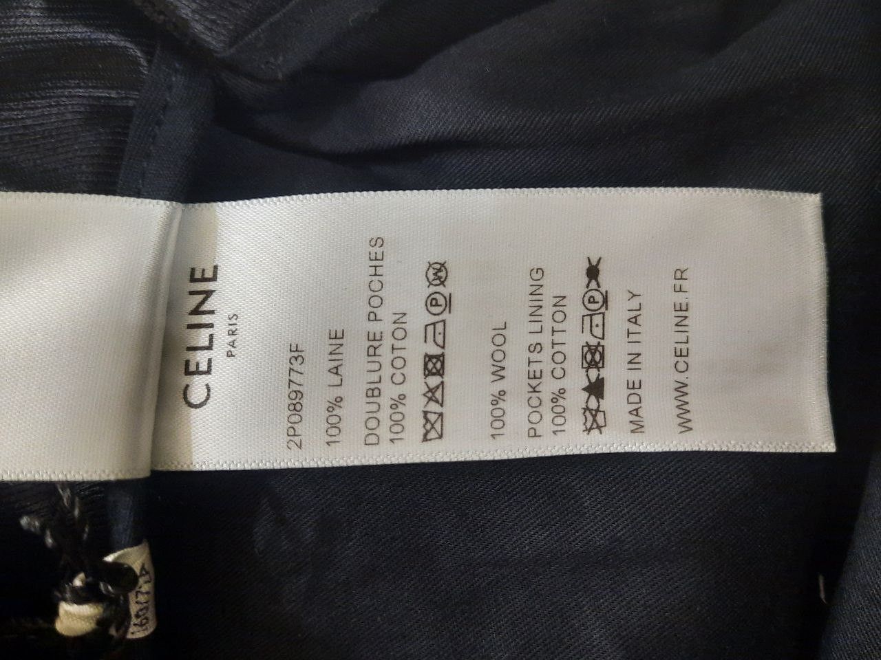 Celine × Hedi Slimane *New* Classic Checkered Slim Suit Trousers Size US 30 / EU 46 - 7 Thumbnail