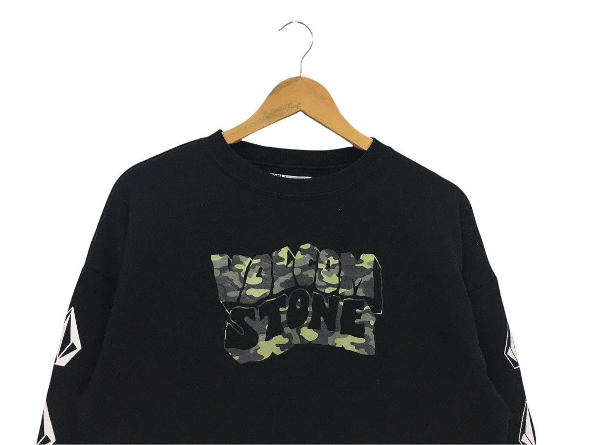 Volcom Vintage Volcom Big Logo Crop Top Sweatshirt Size M / US 6-8 / IT 42-44 - 2 Thumbnail