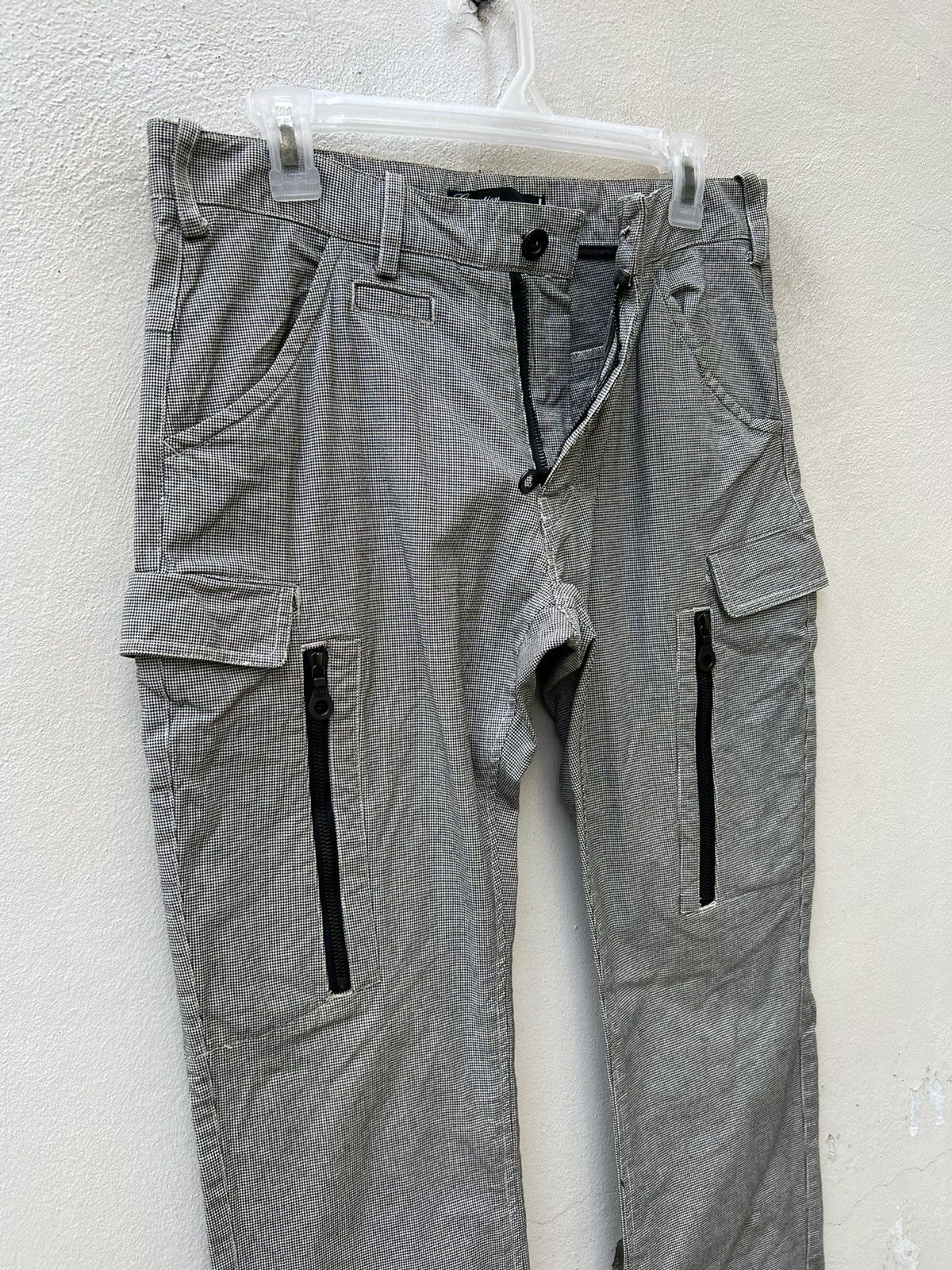 Vintage Estnation Japan Houndstooth Cargo Trouser Pant Size US 30 / EU 46 - 9 Thumbnail
