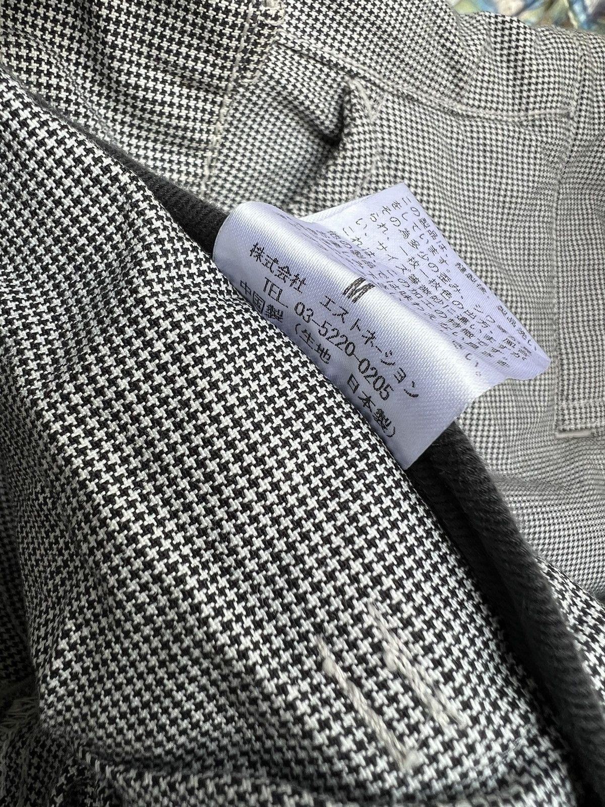 Vintage Estnation Japan Houndstooth Cargo Trouser Pant Size US 30 / EU 46 - 23 Thumbnail
