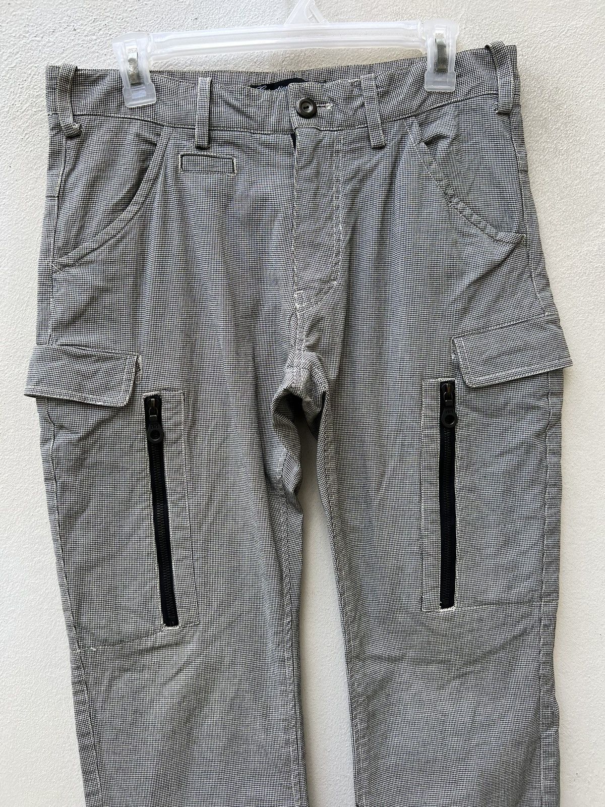 Vintage Estnation Japan Houndstooth Cargo Trouser Pant Size US 30 / EU 46 - 7 Thumbnail