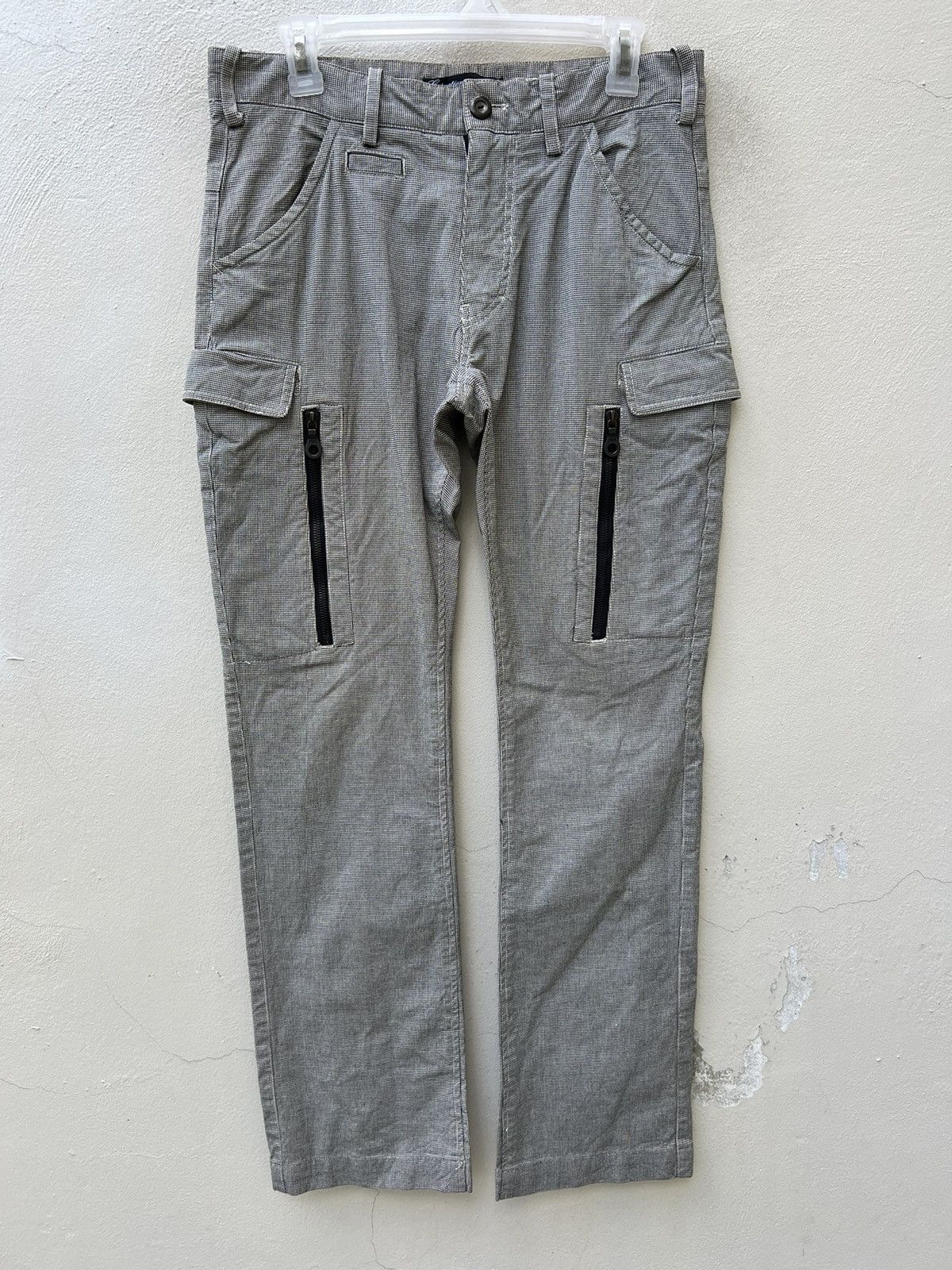 Vintage Estnation Japan Houndstooth Cargo Trouser Pant Size US 30 / EU 46 - 6 Thumbnail