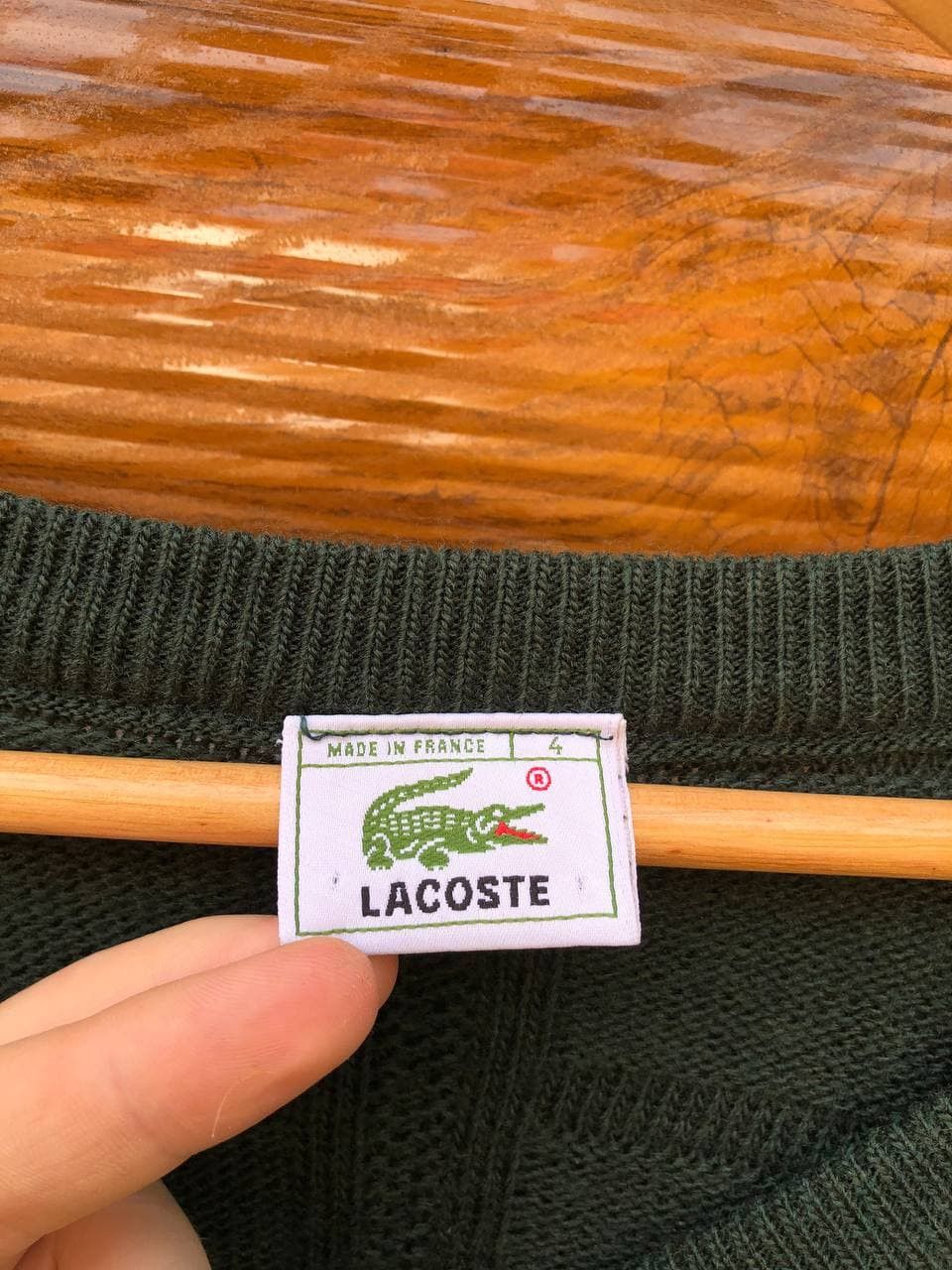 Lacoste 90's Vintage Lacoste Knit Sweater Size US XL / EU 56 / 4 - 4 Thumbnail
