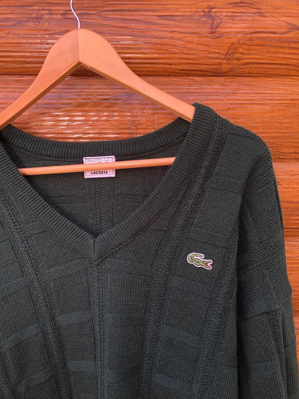 Lacoste 90's Vintage Lacoste Knit Sweater Size US XL / EU 56 / 4 - 2 Thumbnail