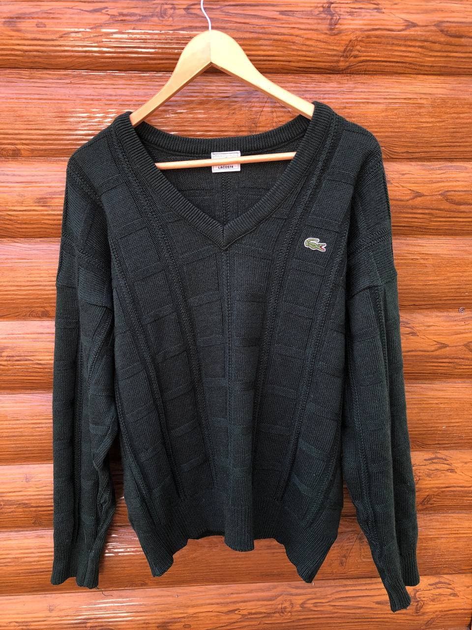 Lacoste 90's Vintage Lacoste Knit Sweater Size US XL / EU 56 / 4 - 1 Thumbnail