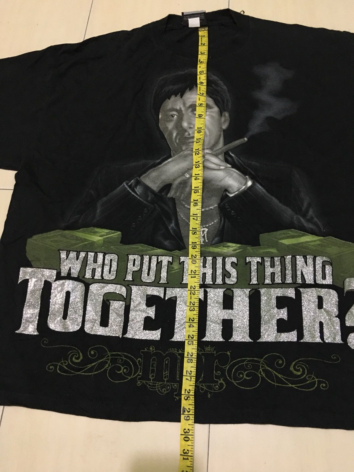 Vintage vintage Movie Scarface Mpr Hip Hop Shirt Size US XL / EU 56 / 4 - 7 Thumbnail