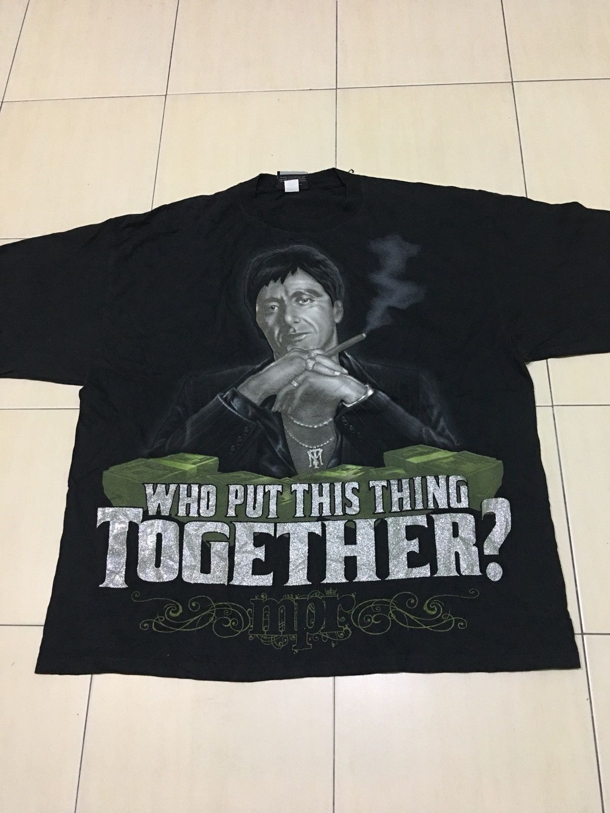 Vintage vintage Movie Scarface Mpr Hip Hop Shirt Size US XL / EU 56 / 4 - 3 Thumbnail