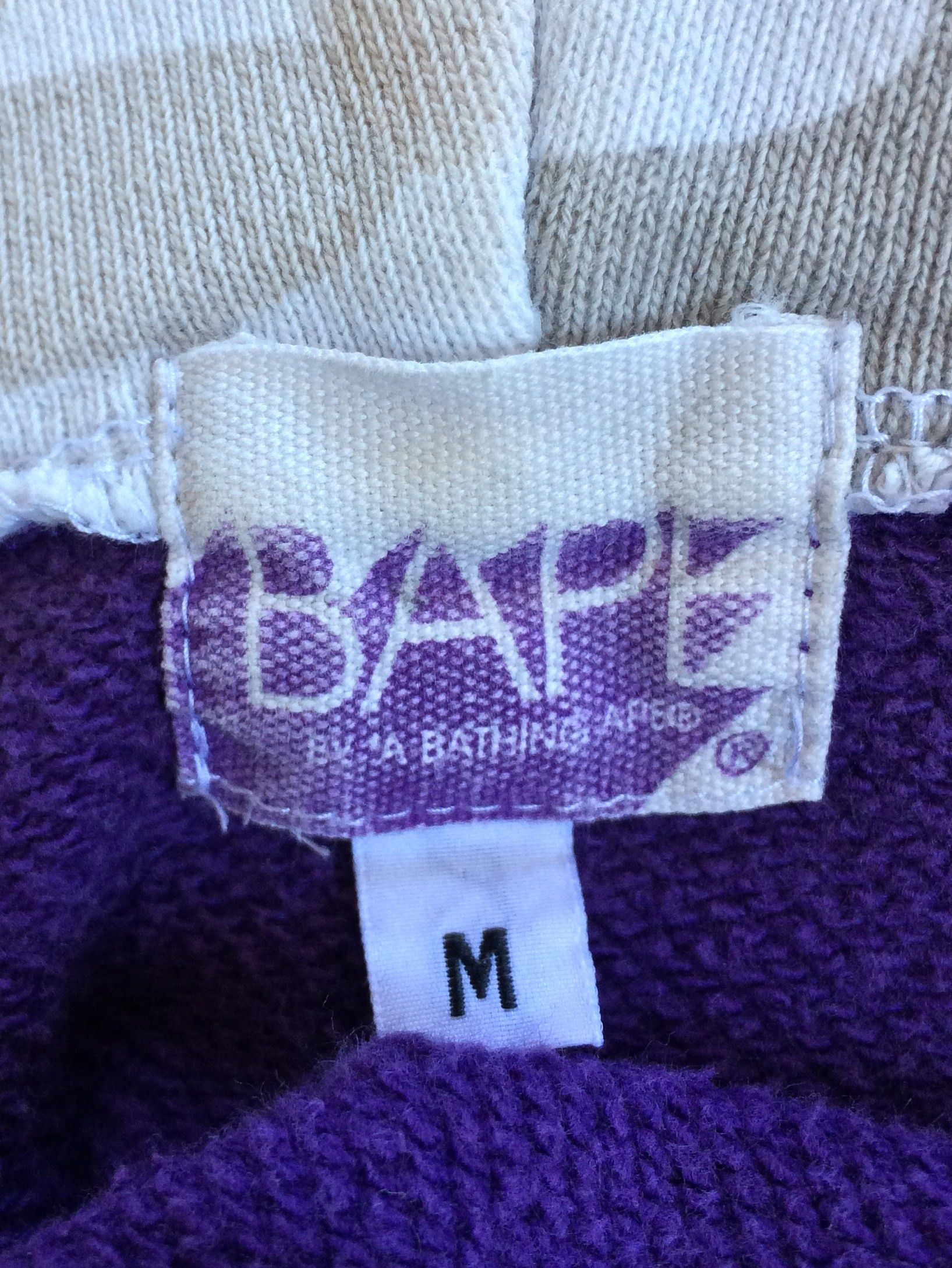 Bape S/S 2006 Bape Purple Camo Shark Hoodie Size US M / EU 48-50 / 2 - 6 Thumbnail