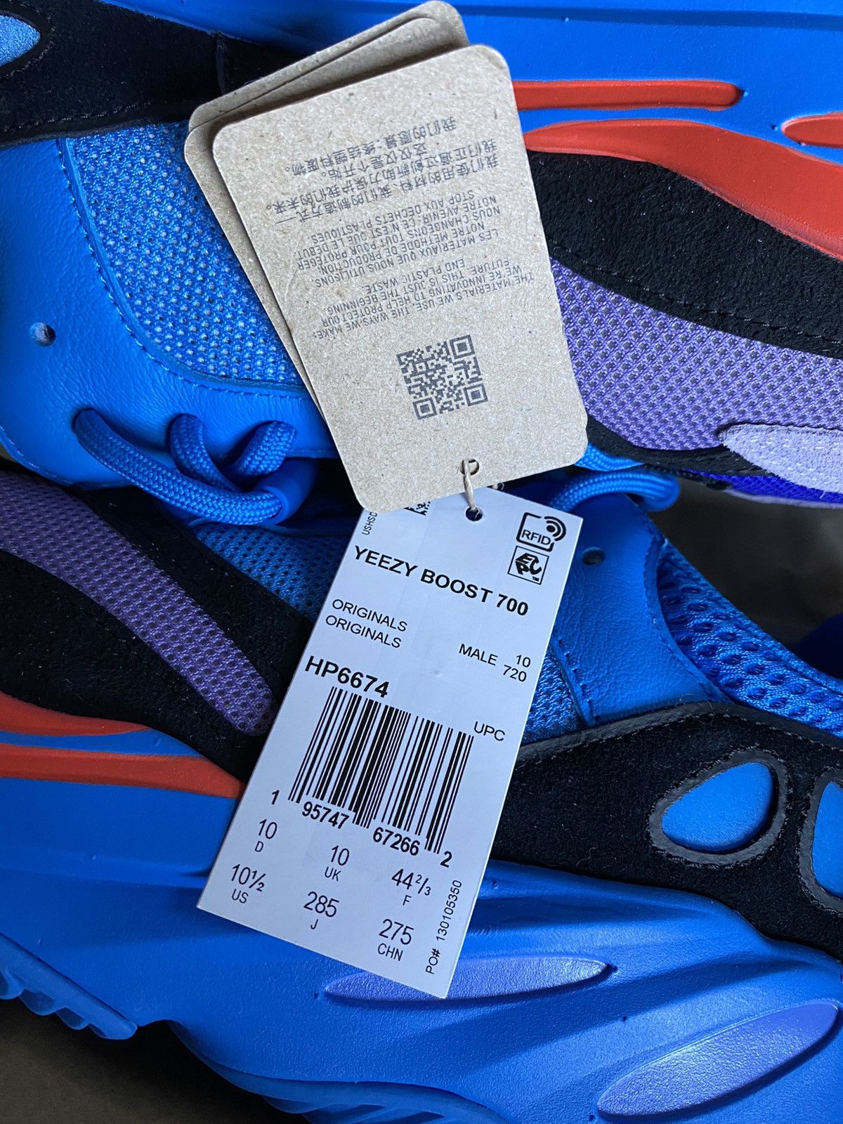 Adidas × Kanye West Adidas Yeezy Boost 700 Hi-Res Blue Size US 10.5 / EU 43-44 - 5 Thumbnail