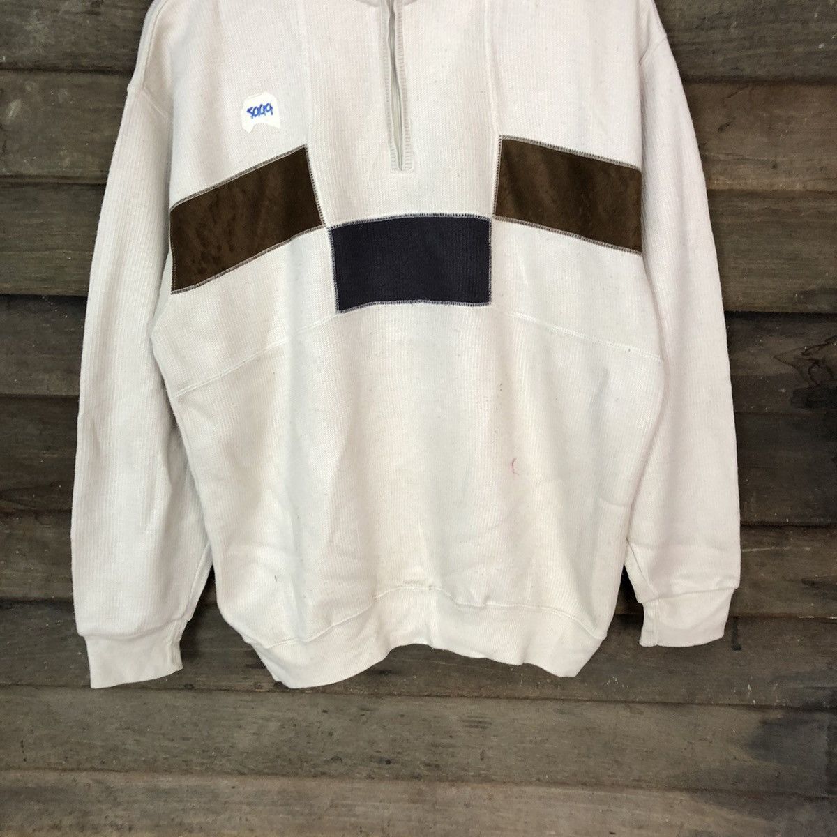 Lindbergh × Vintage Lindbergh vintage Cream Sweatshirt #5999 Size US L / EU 52-54 / 3 - 3 Thumbnail