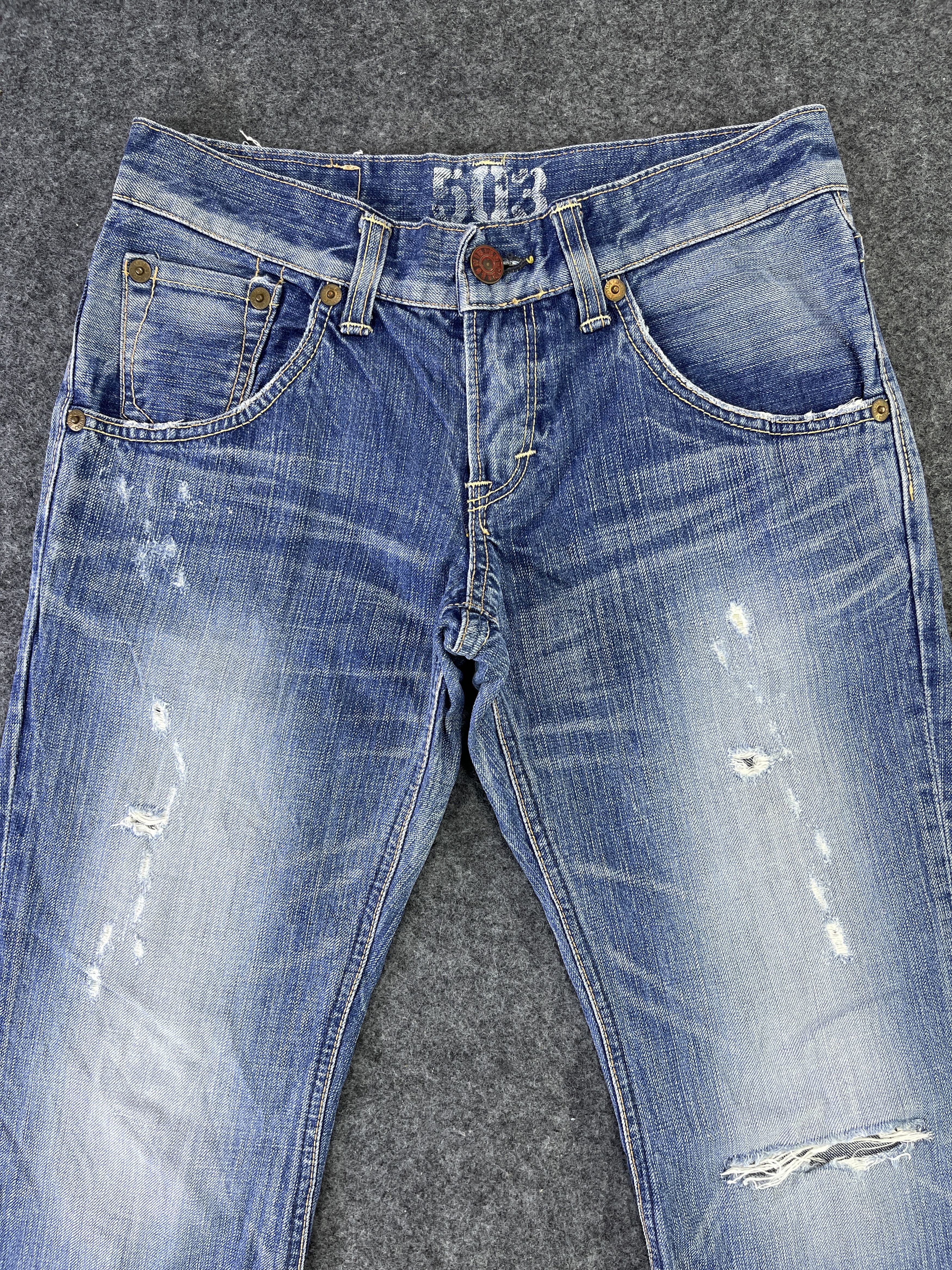 Edwin Edwin 503 Blue Trip Jeans Flare Denim - J783 Size 32" / US 10 / IT 46 - 3 Thumbnail