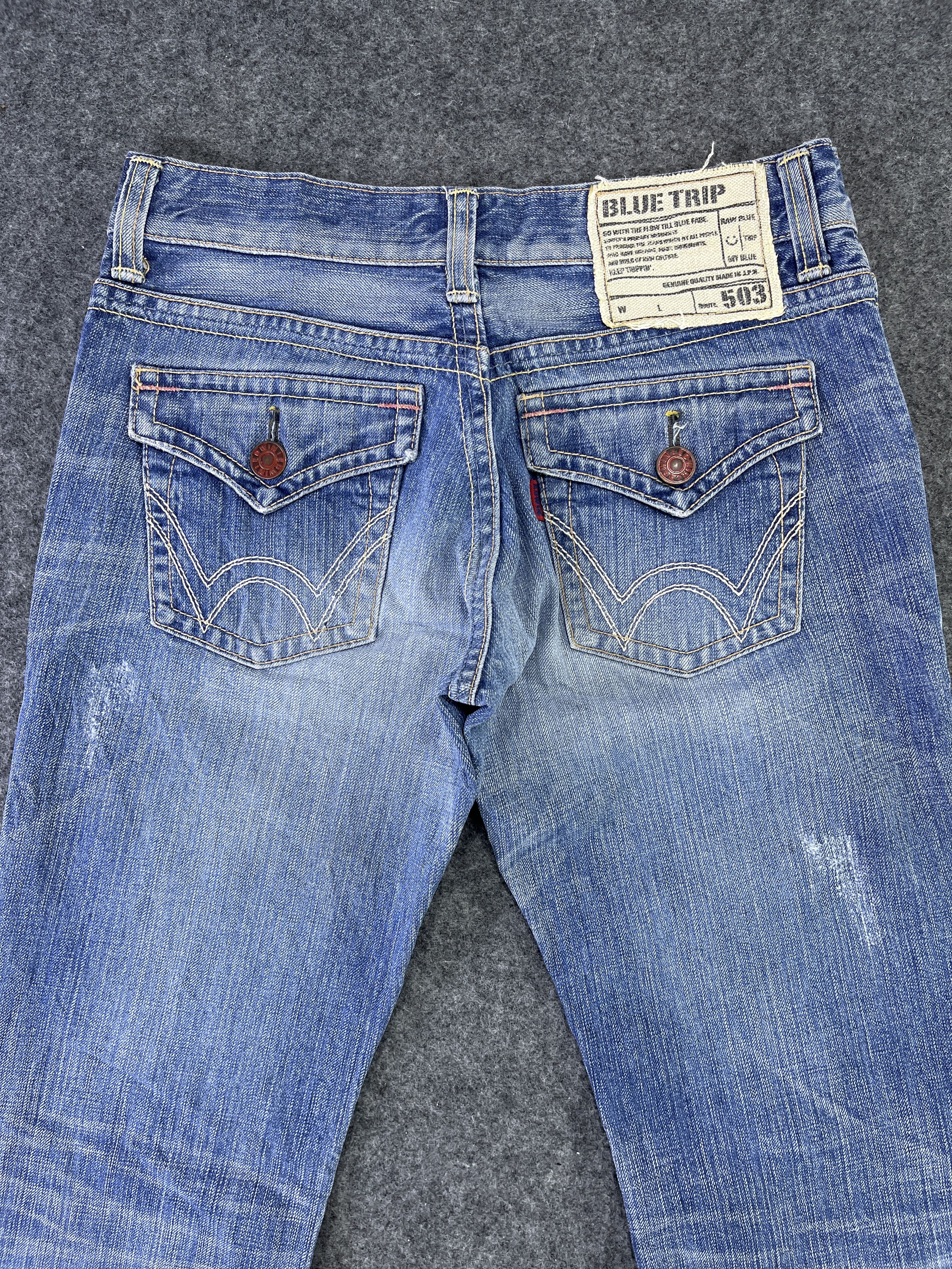 Edwin Edwin 503 Blue Trip Jeans Flare Denim - J783 Size 32" / US 10 / IT 46 - 4 Thumbnail