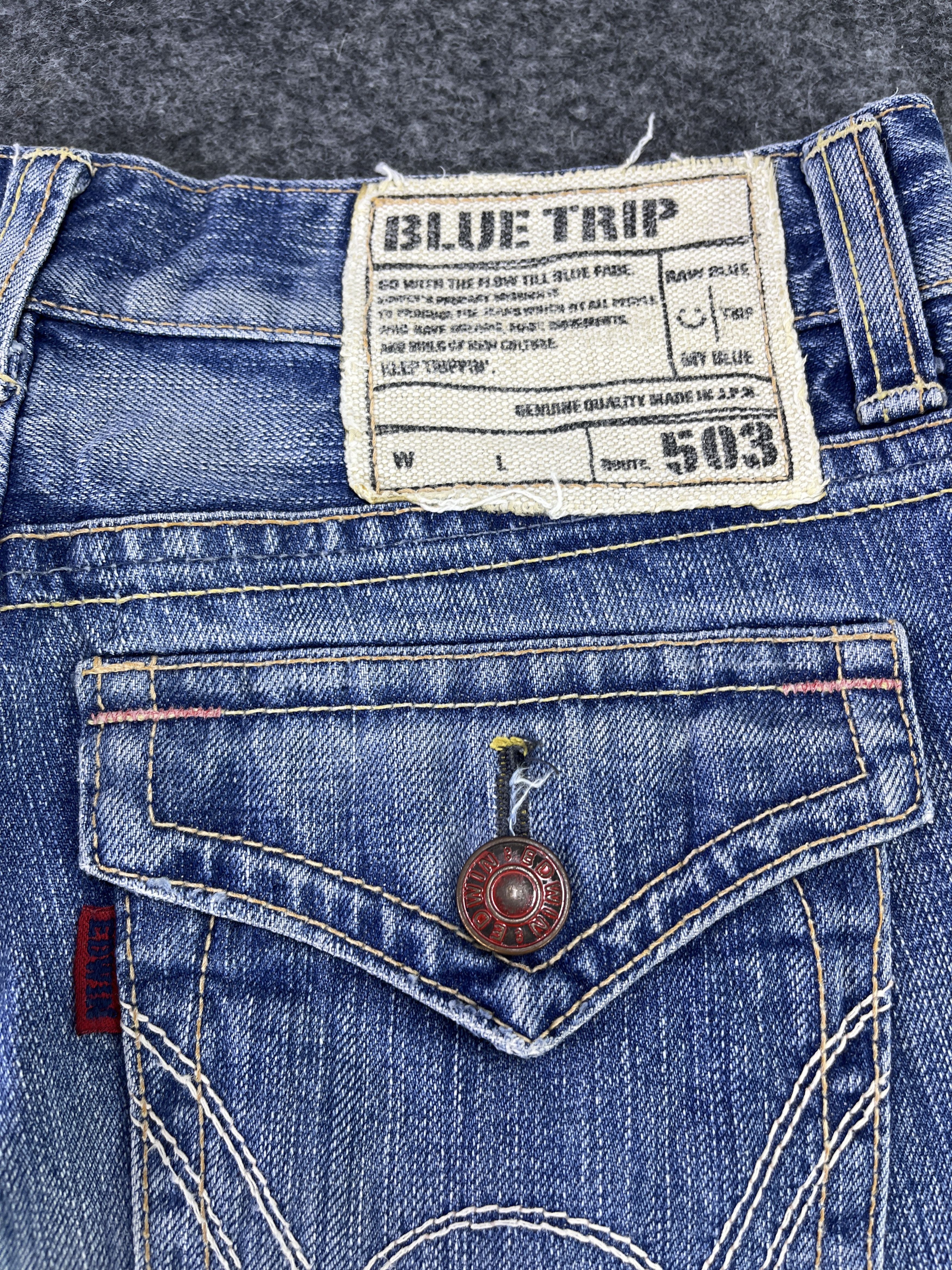 Edwin Edwin 503 Blue Trip Jeans Flare Denim - J783 Size 32" / US 10 / IT 46 - 11 Thumbnail