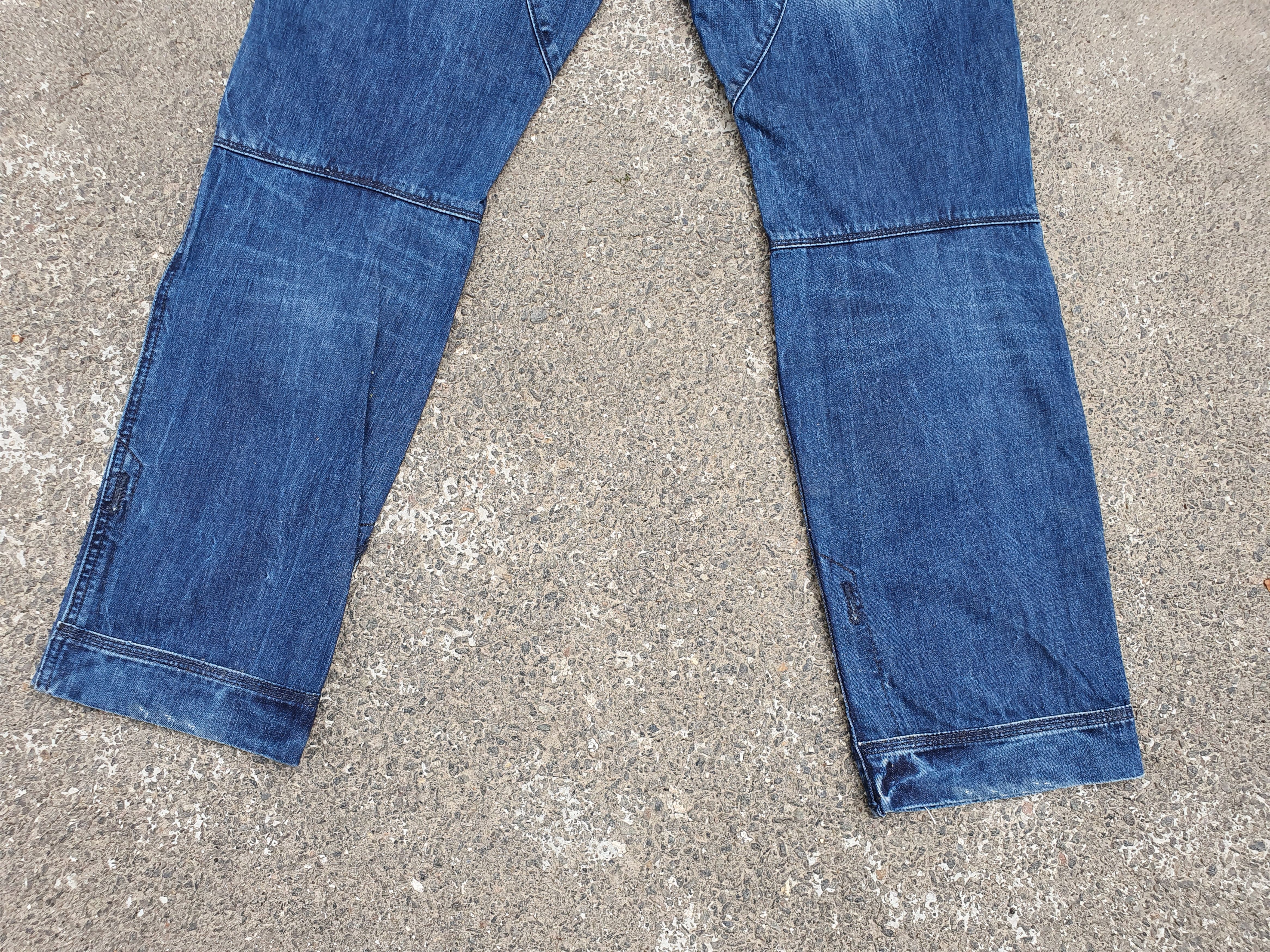 G-Star Rare Double Knee Gstar Biker Tapered Jeans Logo Size US 31 - 9 Thumbnail