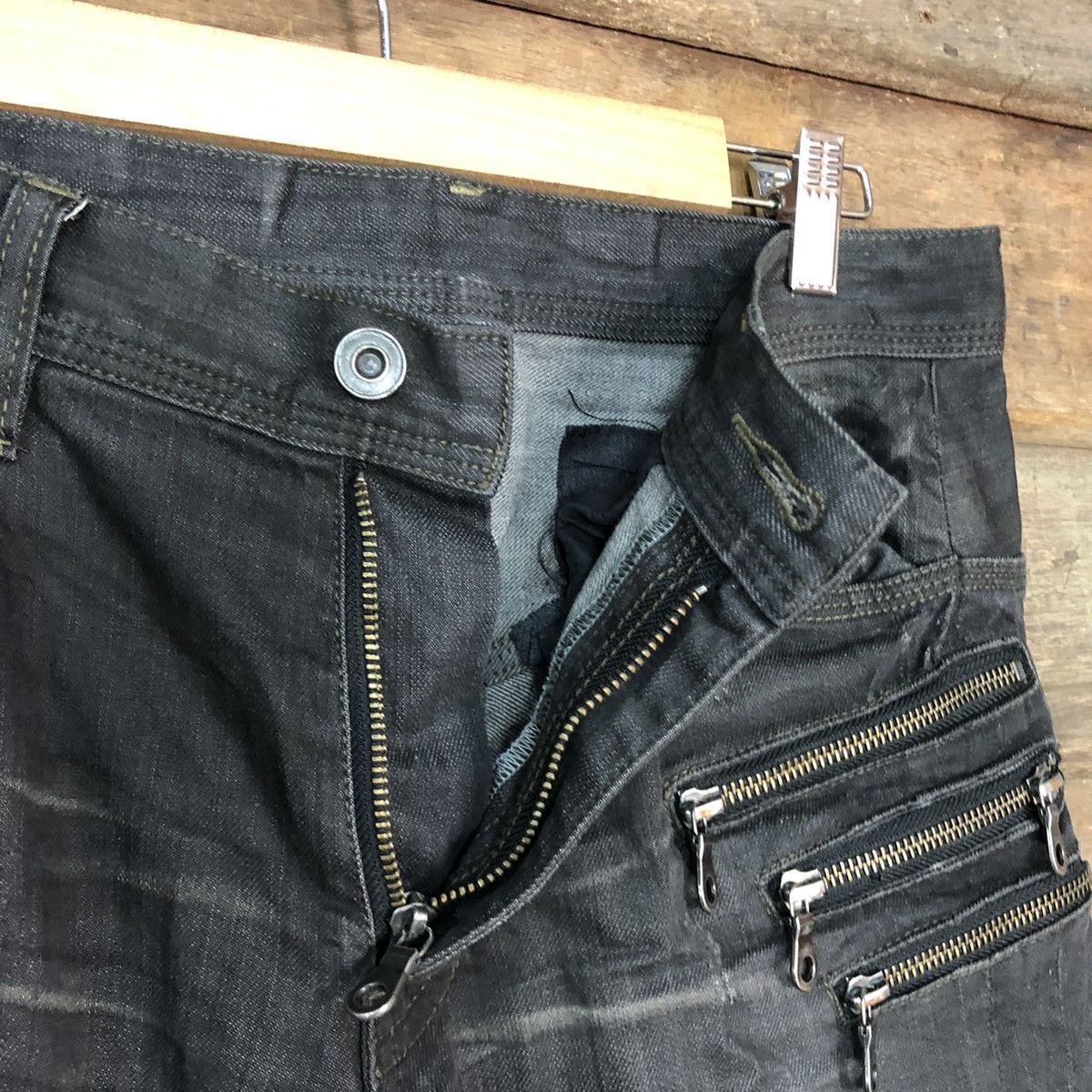 Japanese Brand Japanese Branded Vintage Black Denim Jeans Pants #A047 Size US 29 - 7 Thumbnail