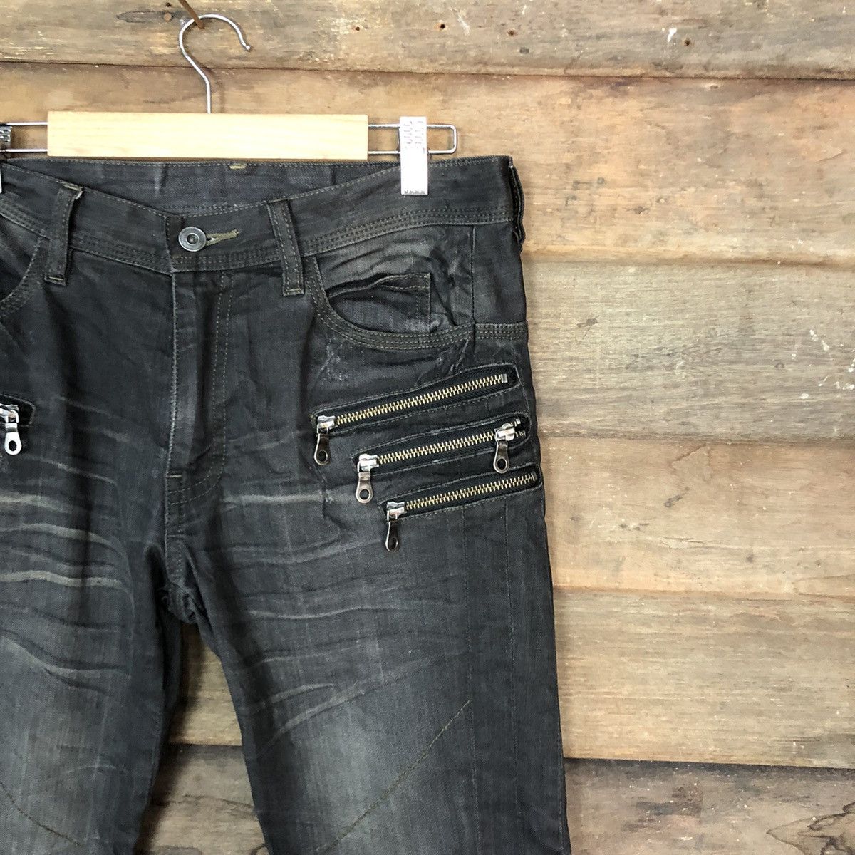 Japanese Brand Japanese Branded Vintage Black Denim Jeans Pants #A047 Size US 29 - 5 Thumbnail