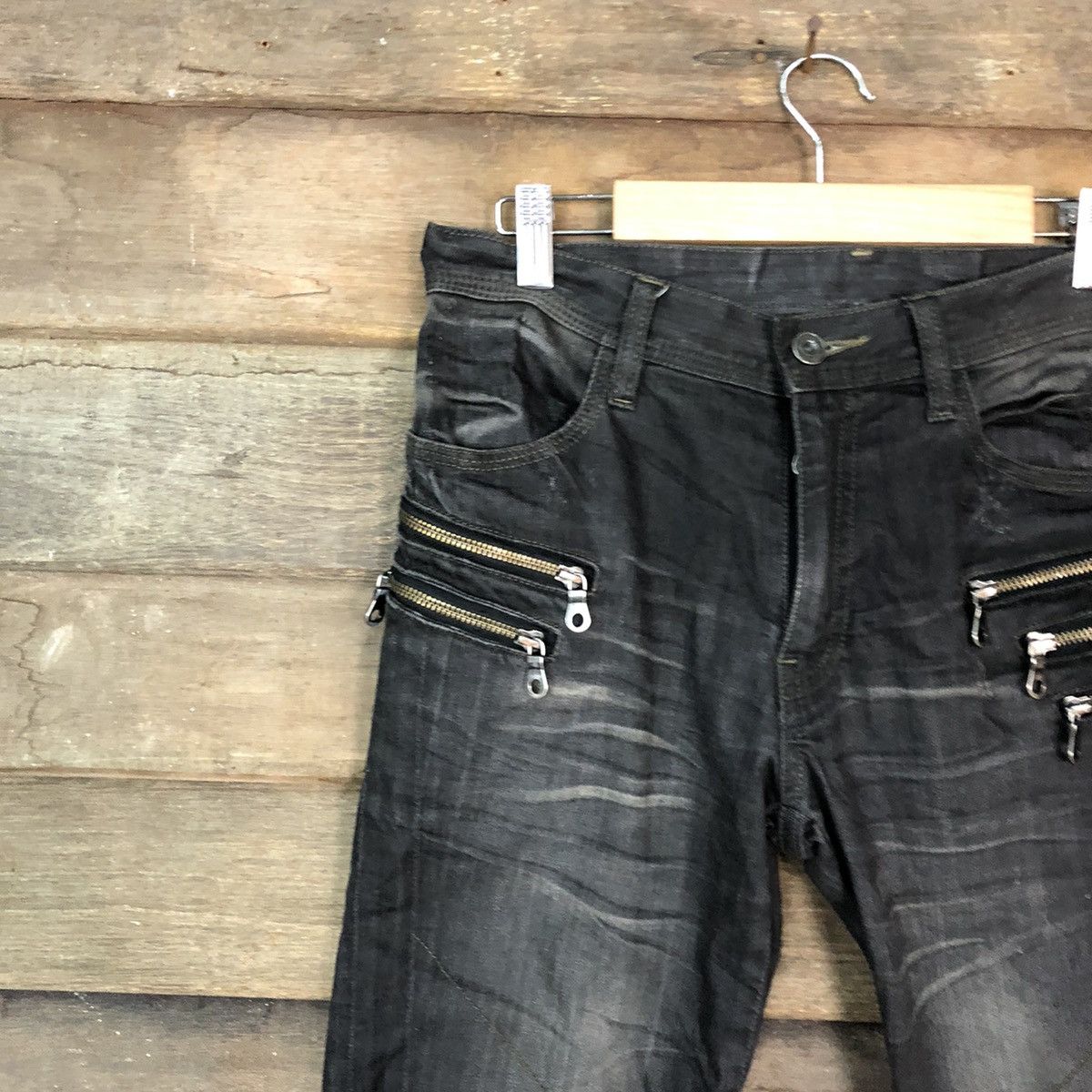 Japanese Brand Japanese Branded Vintage Black Denim Jeans Pants #A047 Size US 29 - 6 Thumbnail