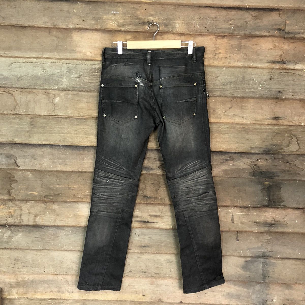 Japanese Brand Japanese Branded Vintage Black Denim Jeans Pants #A047 Size US 29 - 8 Thumbnail