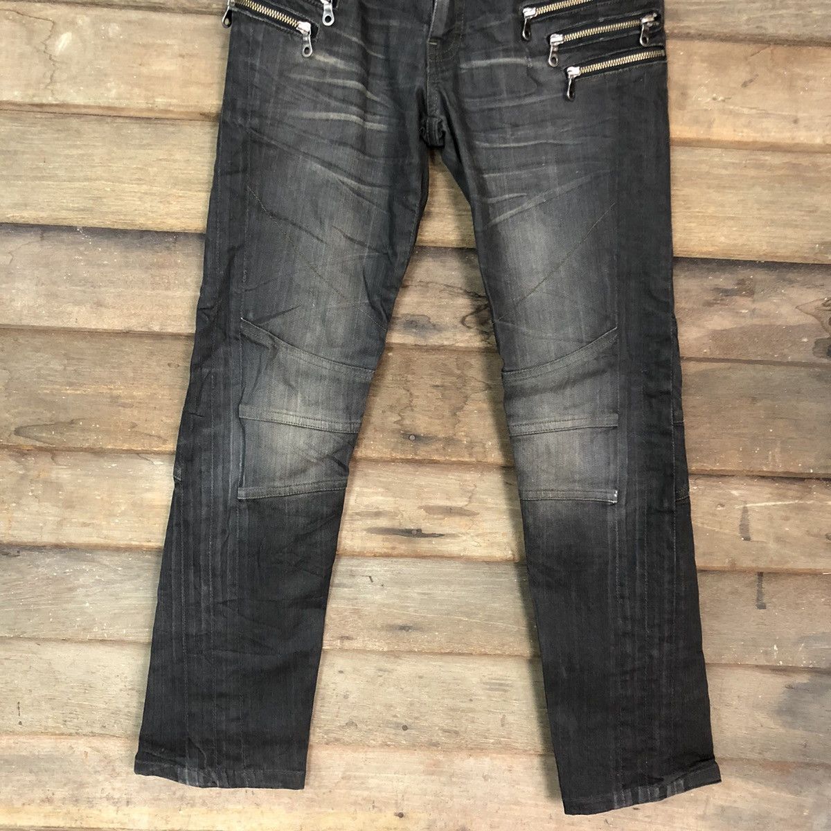 Japanese Brand Japanese Branded Vintage Black Denim Jeans Pants #A047 Size US 29 - 3 Thumbnail