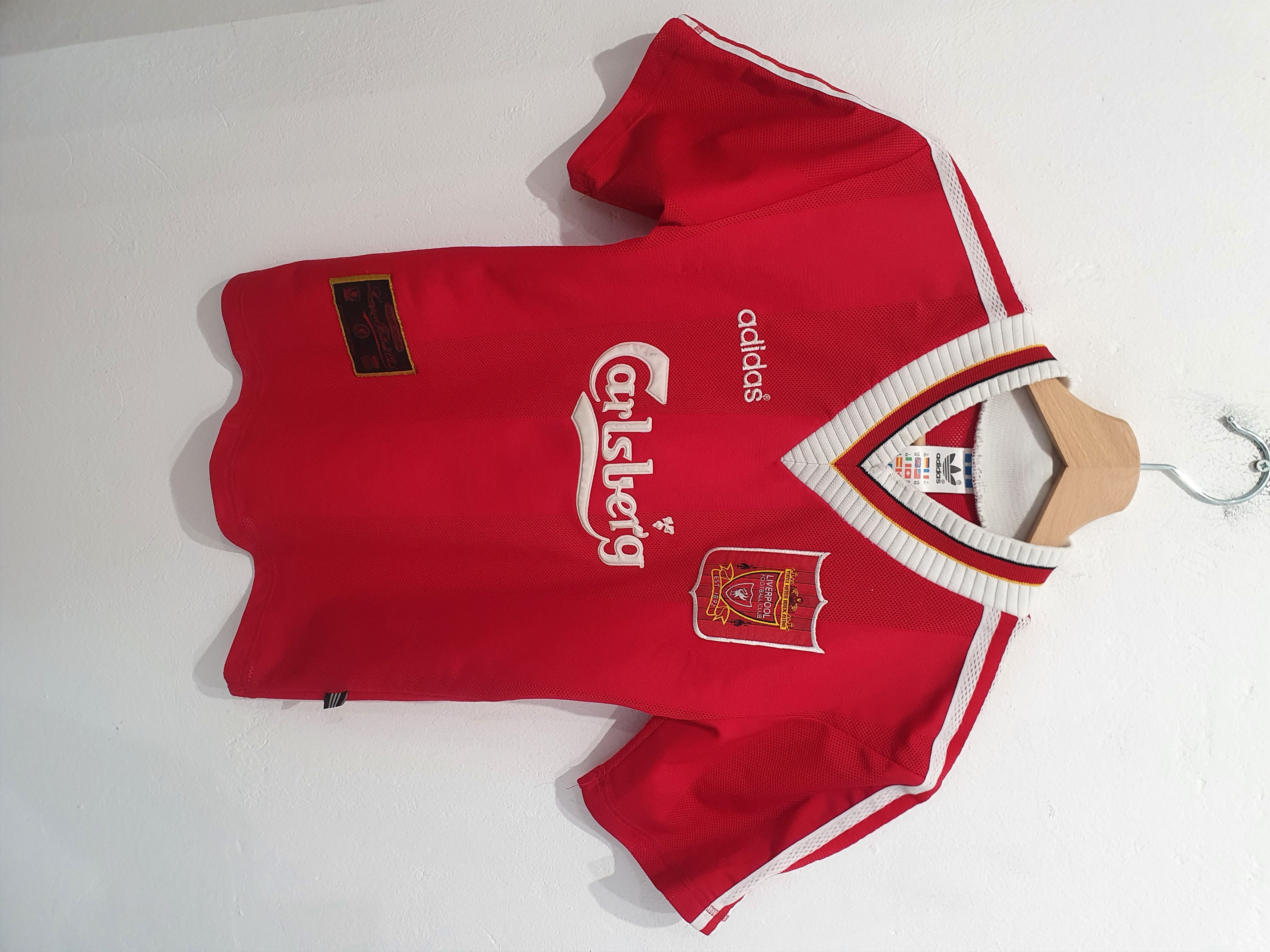 image of Adidas Liverpool Fc Size Xs 1995 1996 Jersey Shirt in Red, Men's