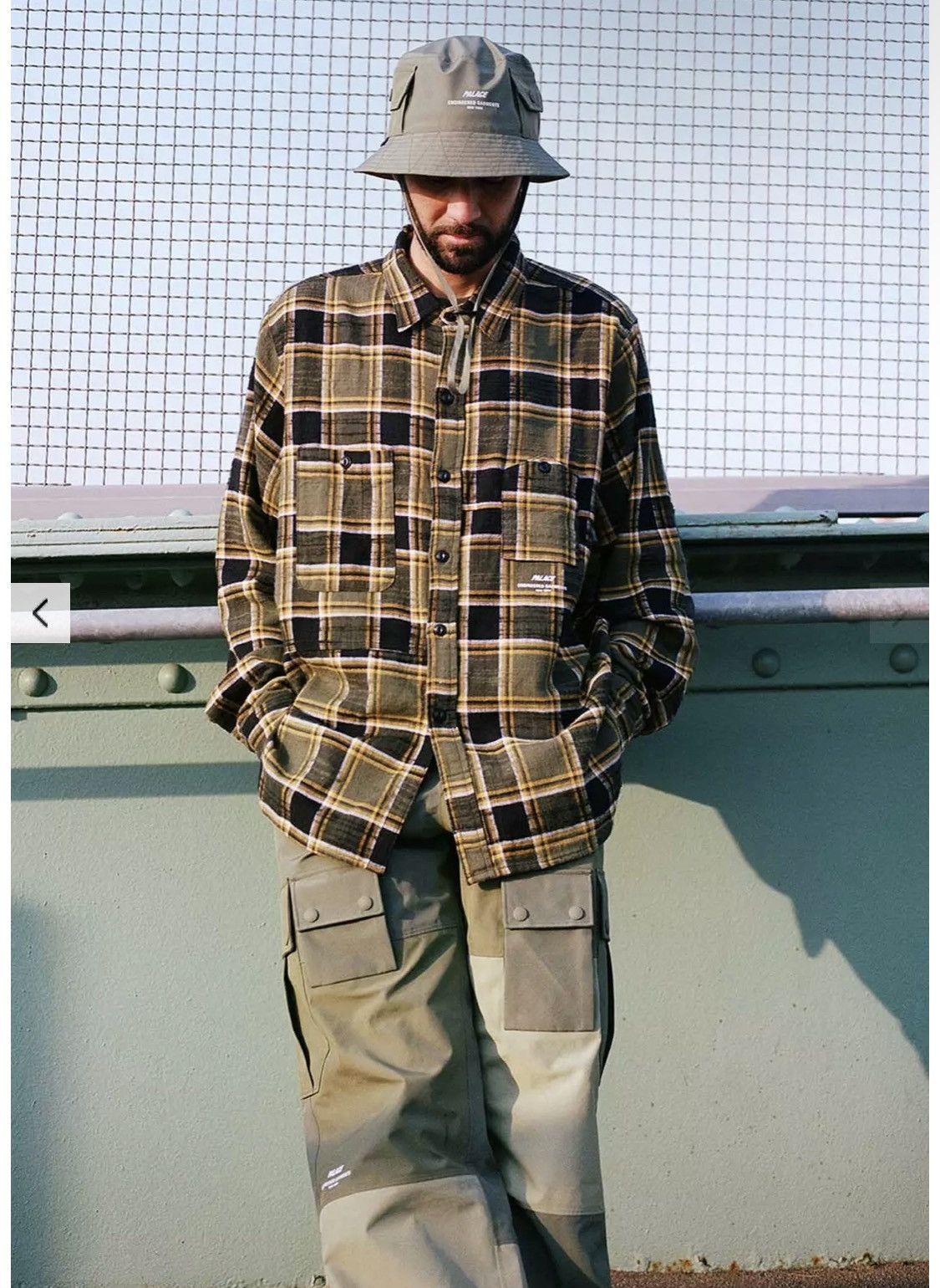 Engineered Garments × Palace Panel Check Work Shirt | Grailed