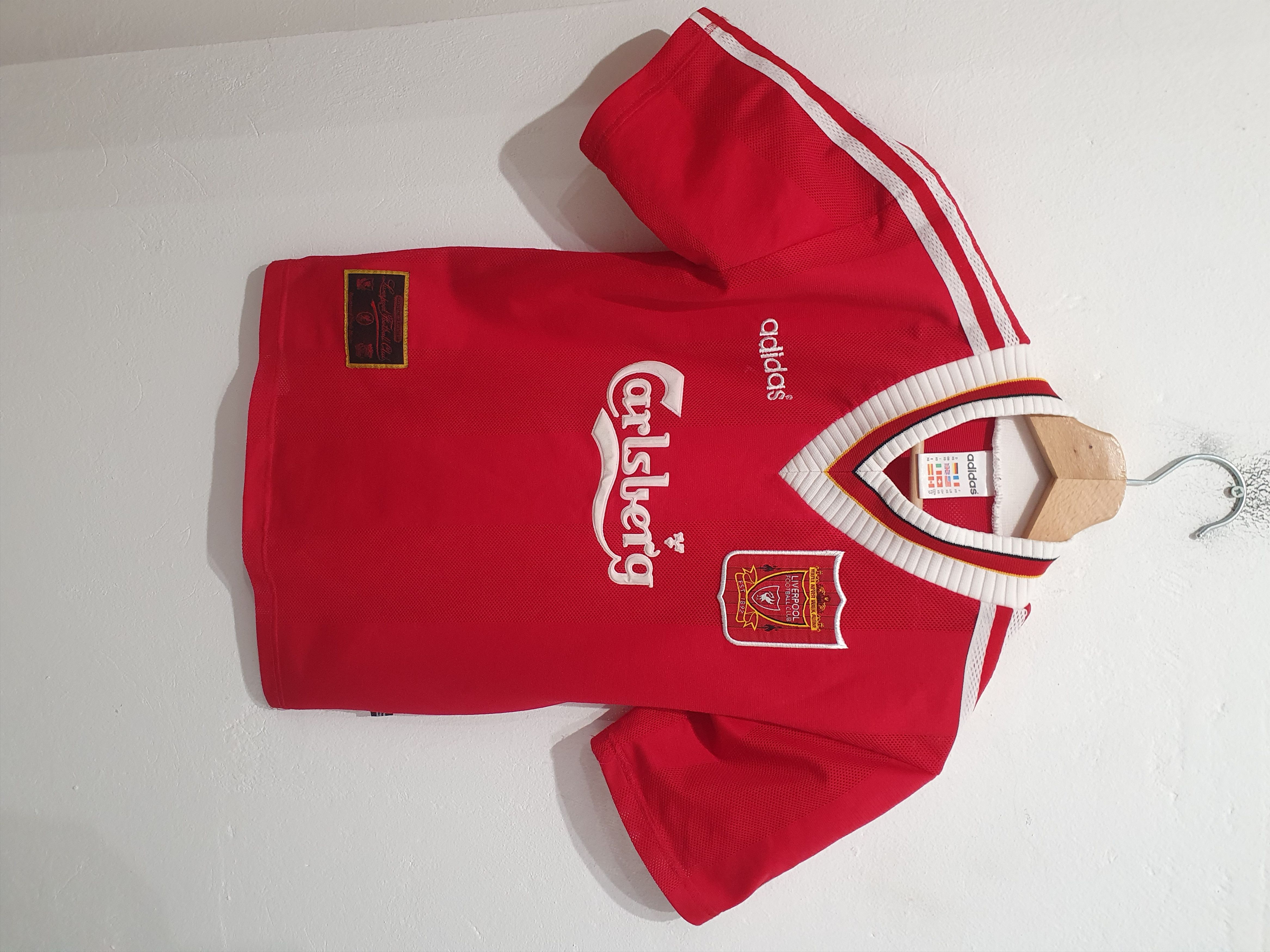 image of Adidas Liverpool Fc 1995 1996 Size Xs Jersey Shirt 90's in Red, Men's