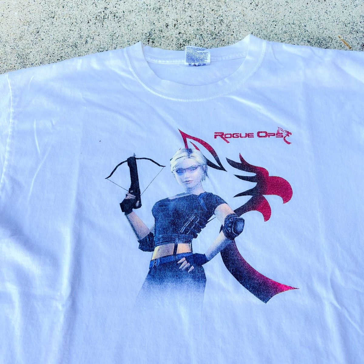 Playstation Vintage 2003 Rare Rogue Ops Video Game Promo Tee Size US L / EU 52-54 / 3 - 2 Thumbnail
