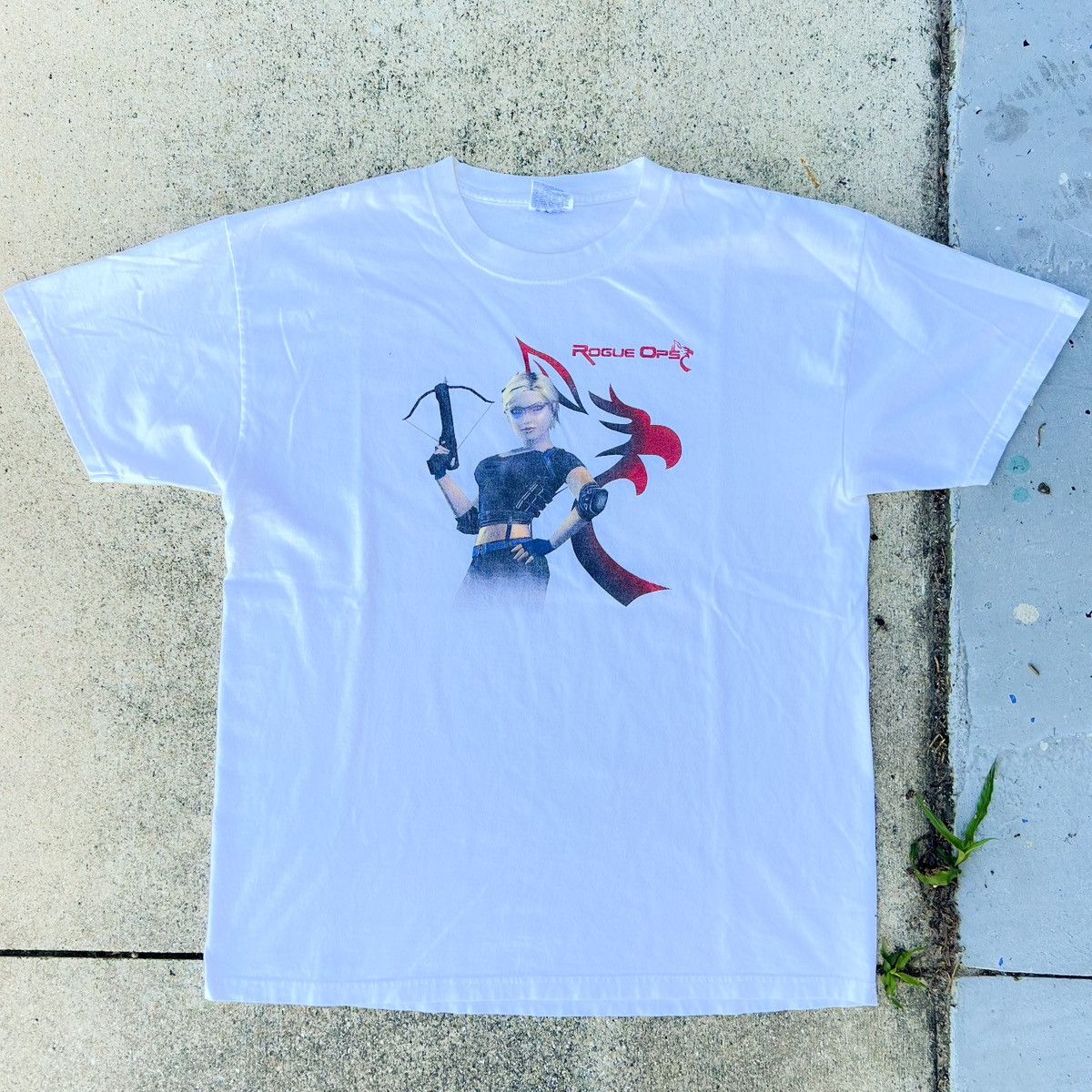 Playstation Vintage 2003 Rare Rogue Ops Video Game Promo Tee Size US L / EU 52-54 / 3 - 1 Thumbnail