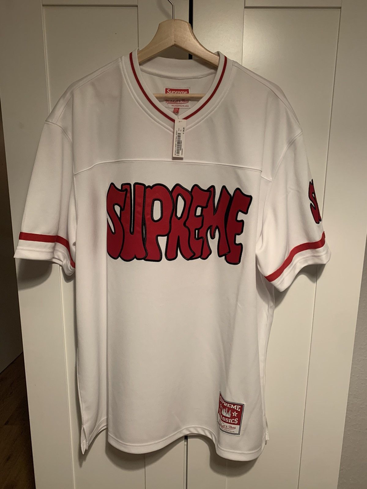 Supreme Mitchell & Ness Football Jersey White