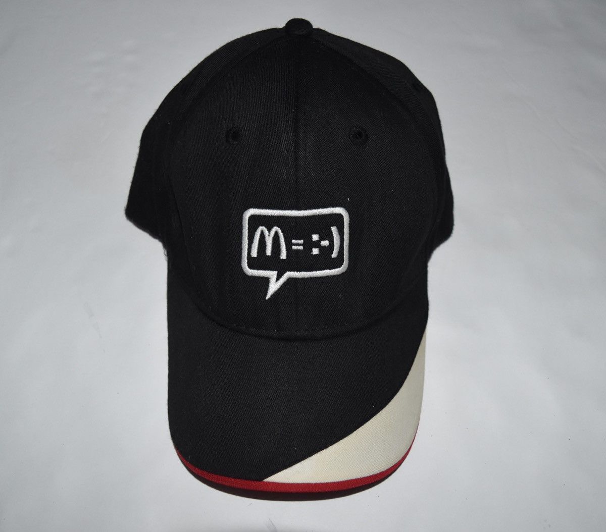 image of Early 2000S Vintage Mcdonalds Hat in Black, Men's