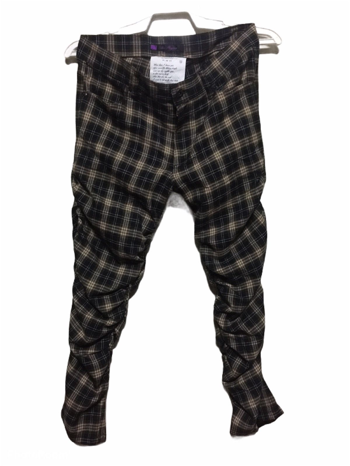 If Six Was Nine Rovtski Skinny Punk Tartan Pants Nice Design Size US 32 / EU 48 - 1 Thumbnail