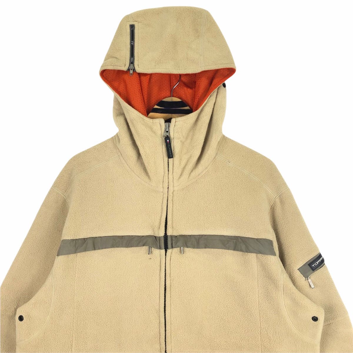 Tommy Hilfiger Vintage Tommy Hilfiger Fleece Sweater Hoodie Embossed Logo Size US XL / EU 56 / 4 - 5 Thumbnail